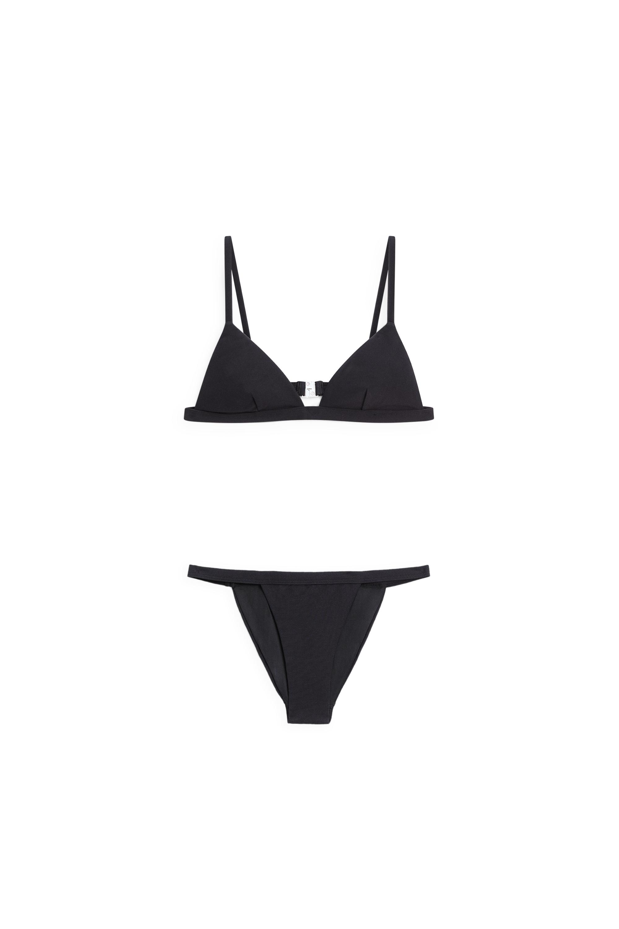 Triangle bikini top — BLACK