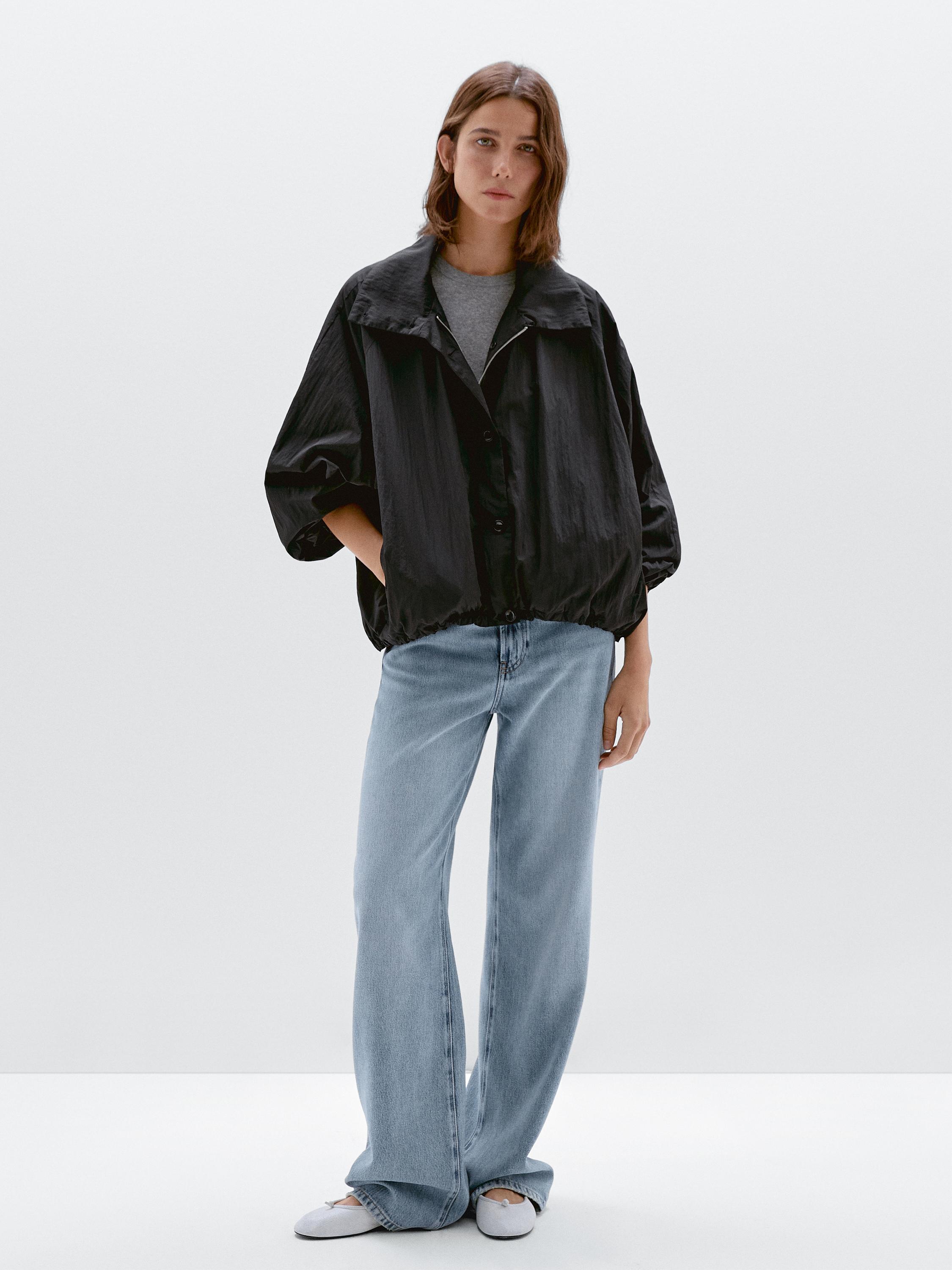 Bomber con collo alto