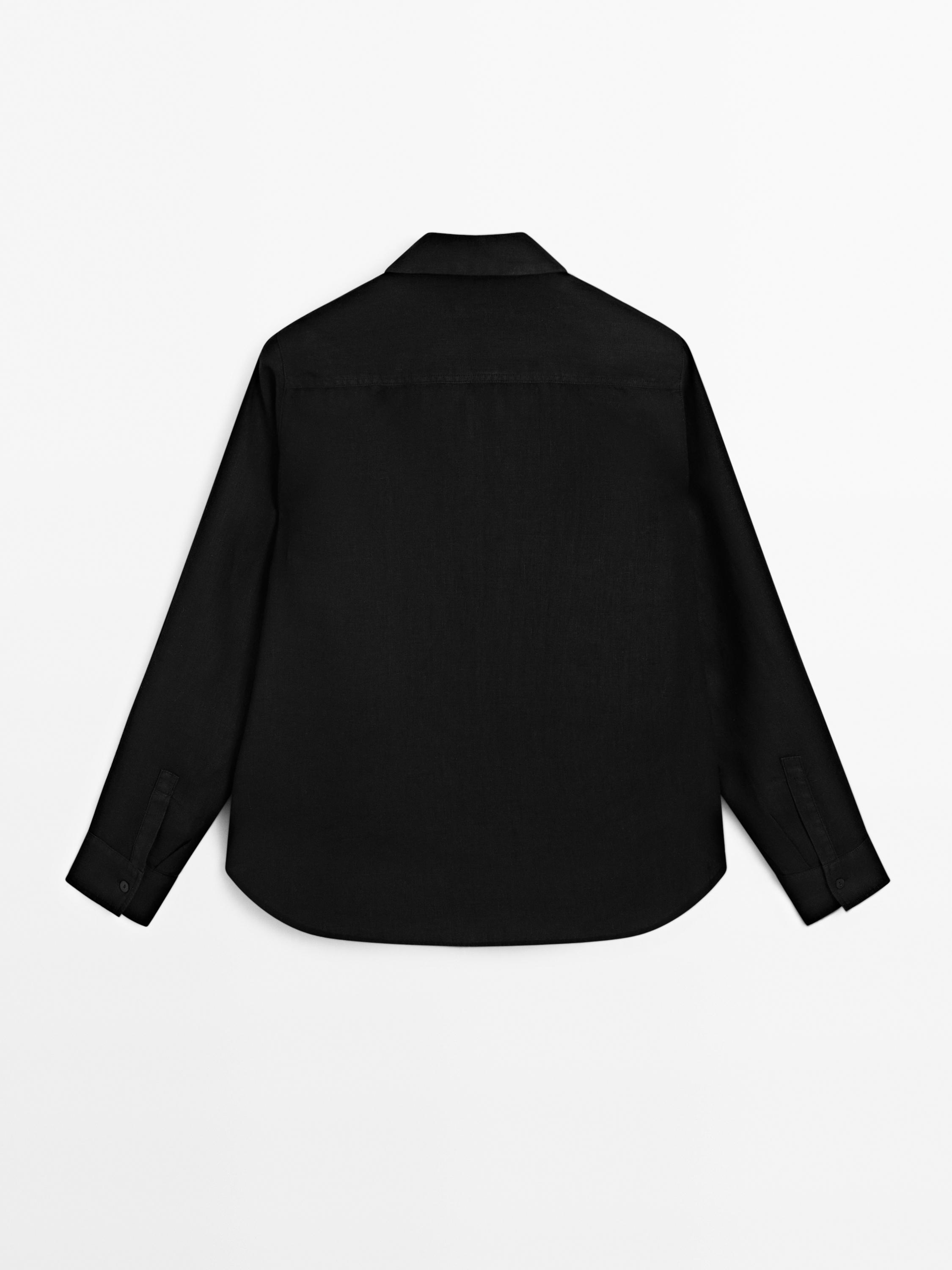 Flowing 100% linen shirt