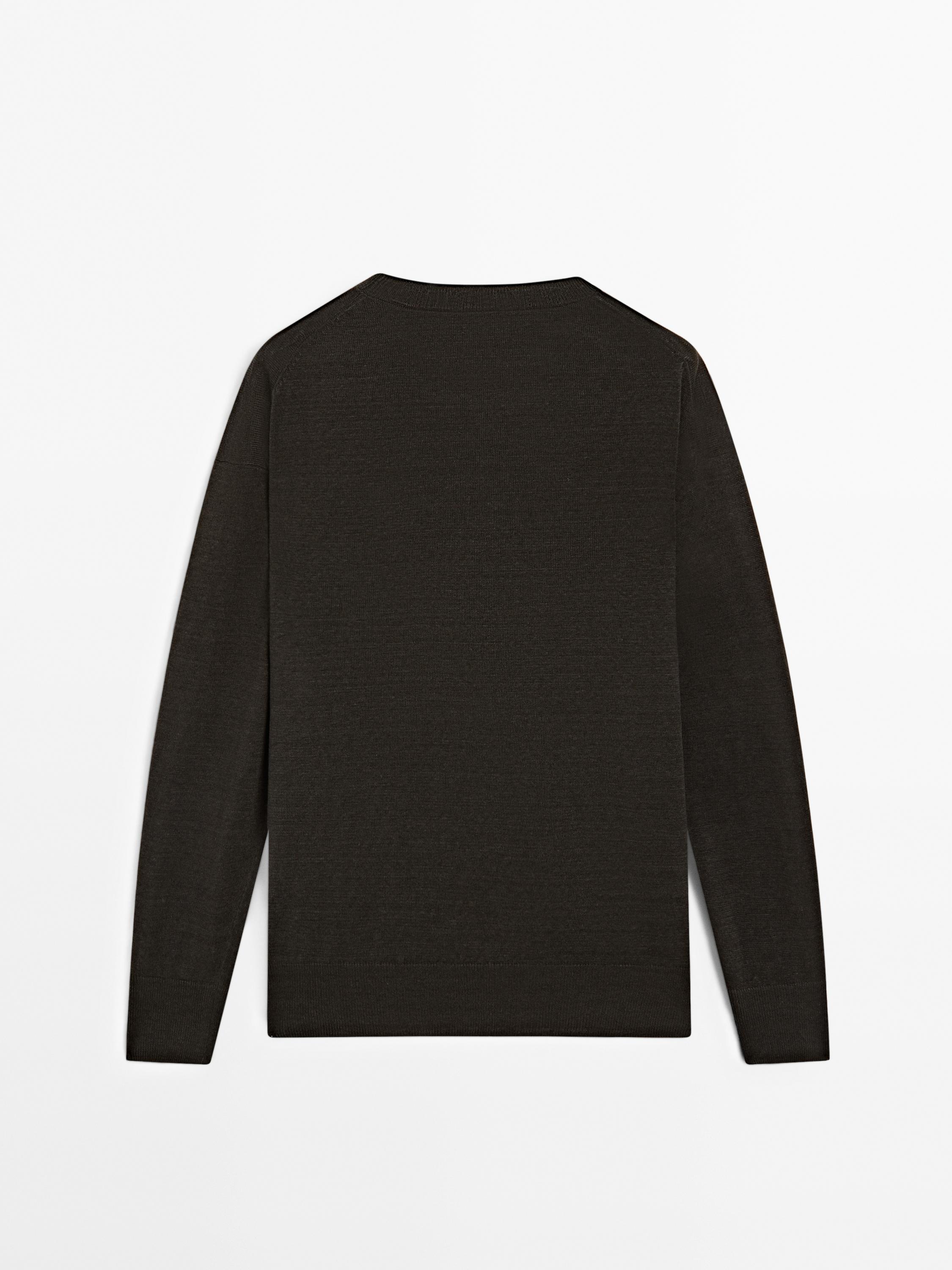100% linen oversize knit sweater