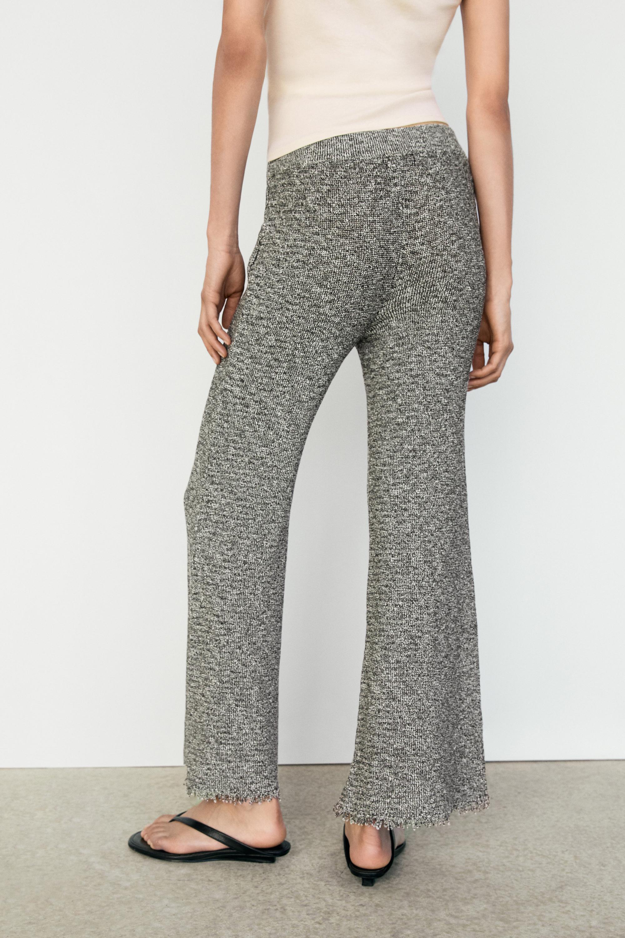 Flowing speckled pants for a total look — GREY MARL