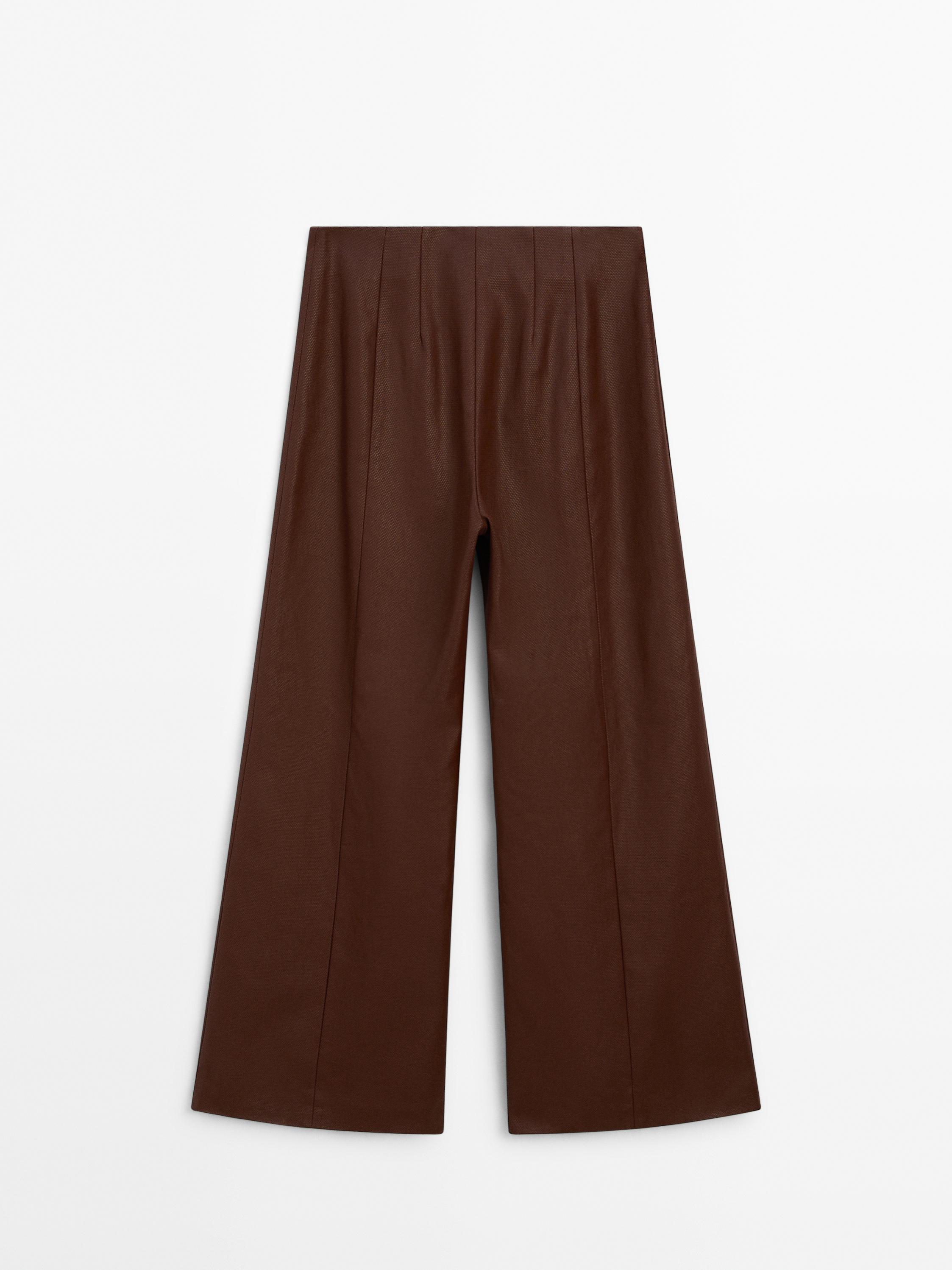 Wide-leg trousers with seam details - Studio