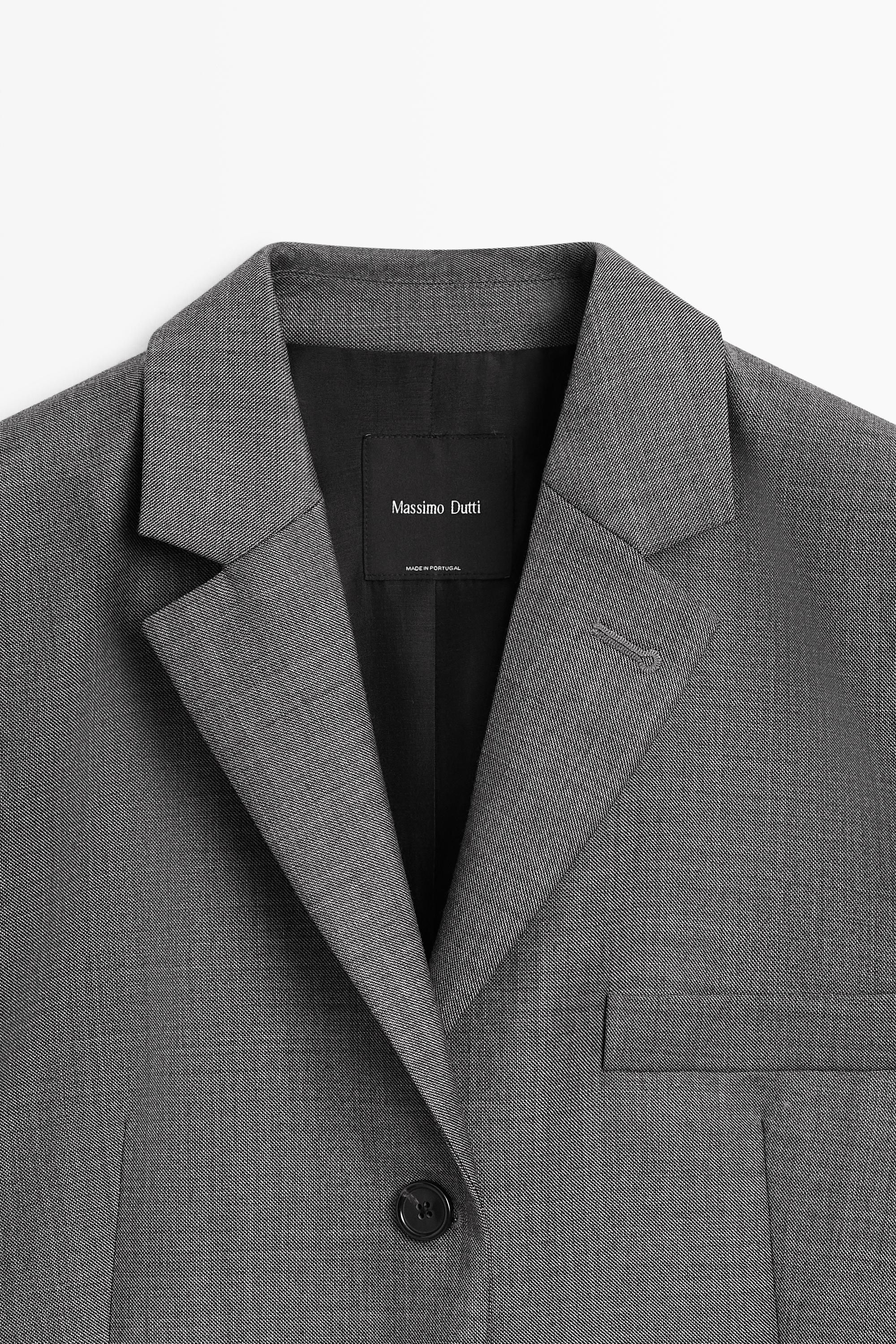 Massimo Dutti Cepli %100 yün takım ceketi
