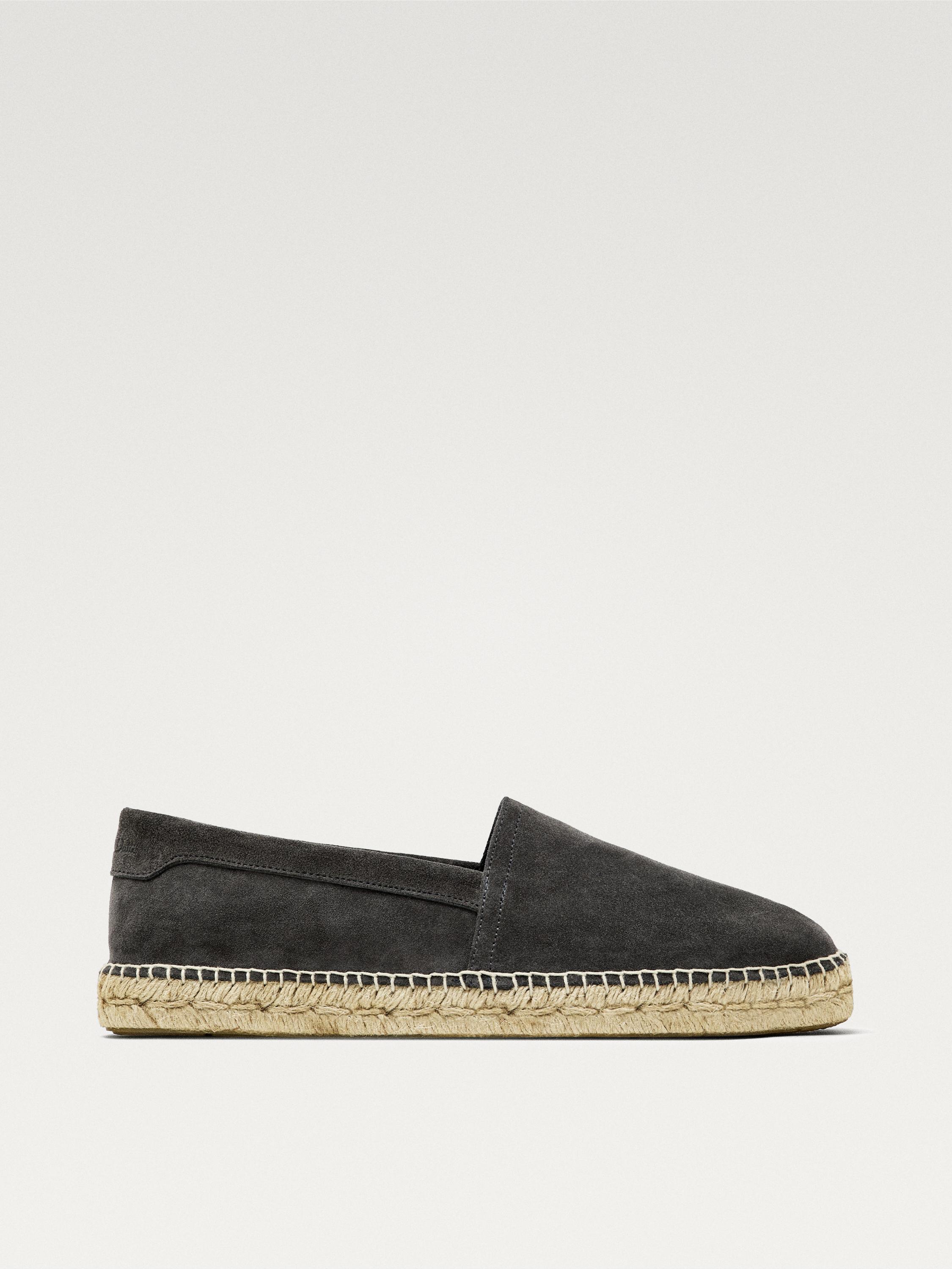 Espadrillas in pelle scamosciata