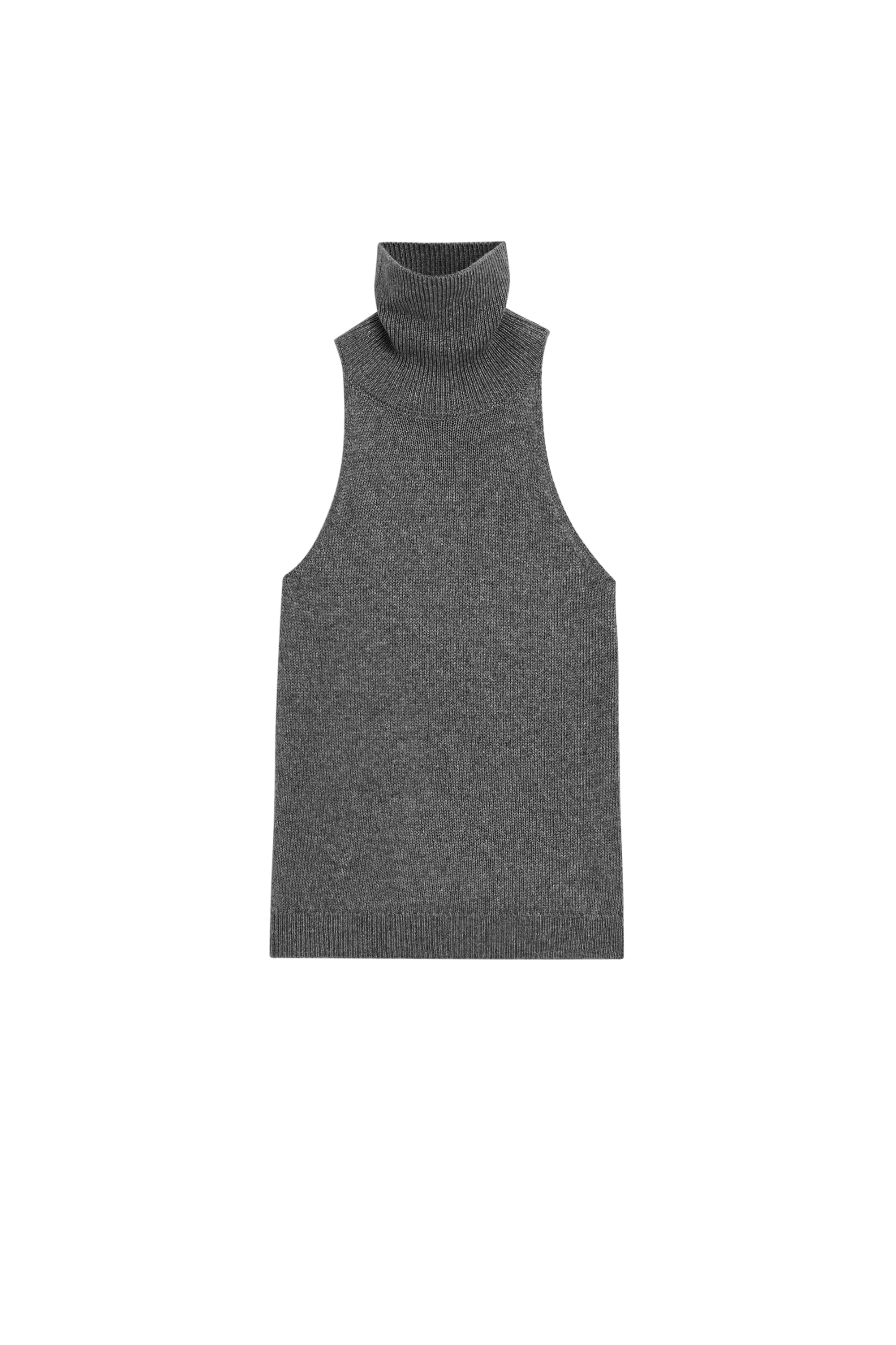 Massimo Dutti Triko halter yaka top görsel 3