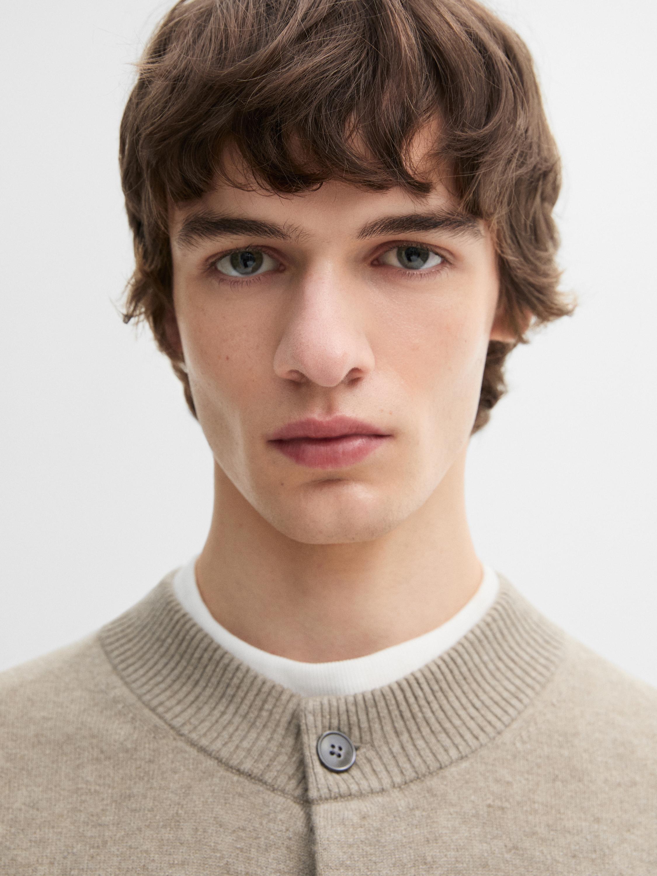 100% cashmere bomber cardigan