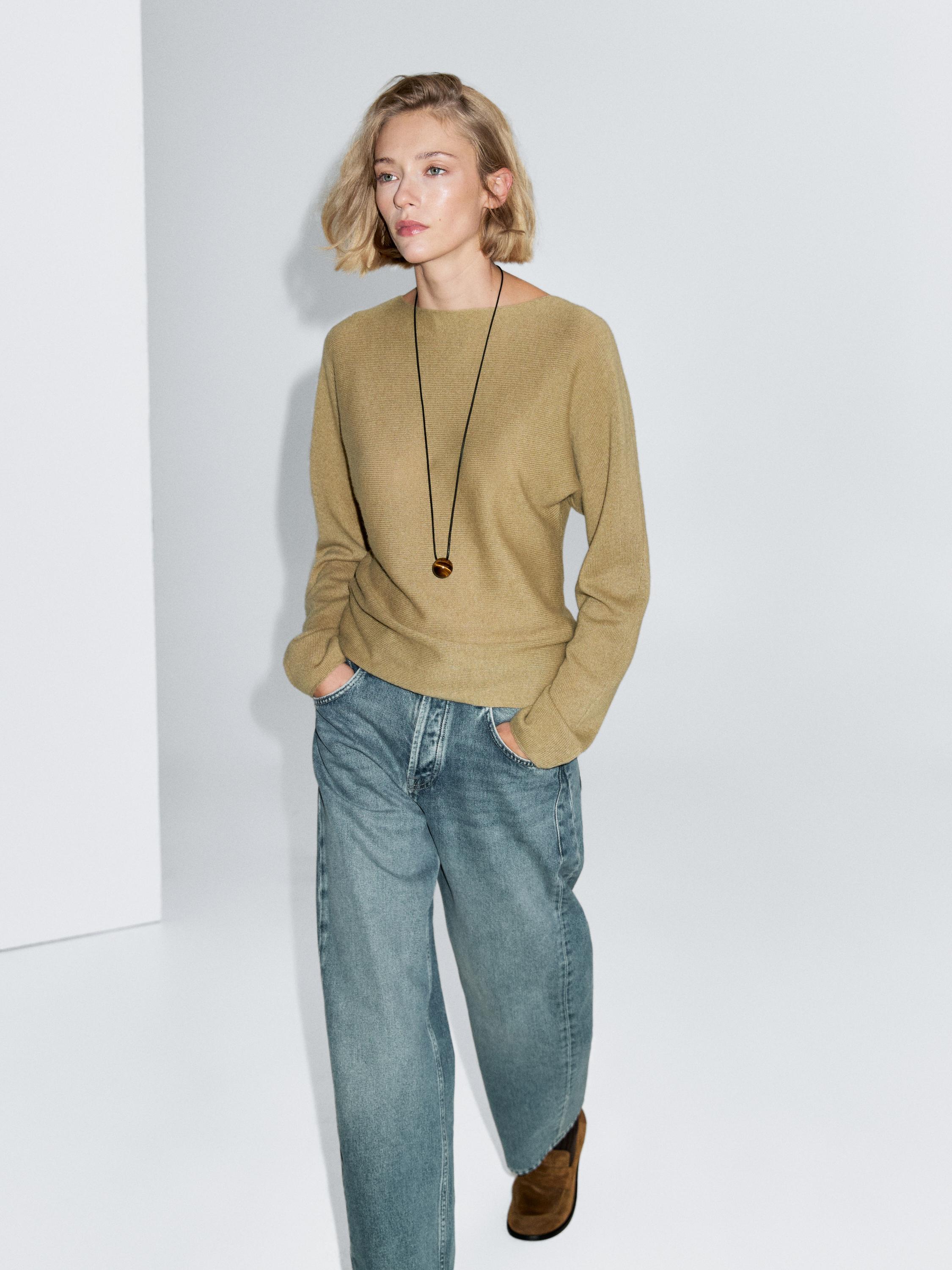 Jersey punto cuello barco