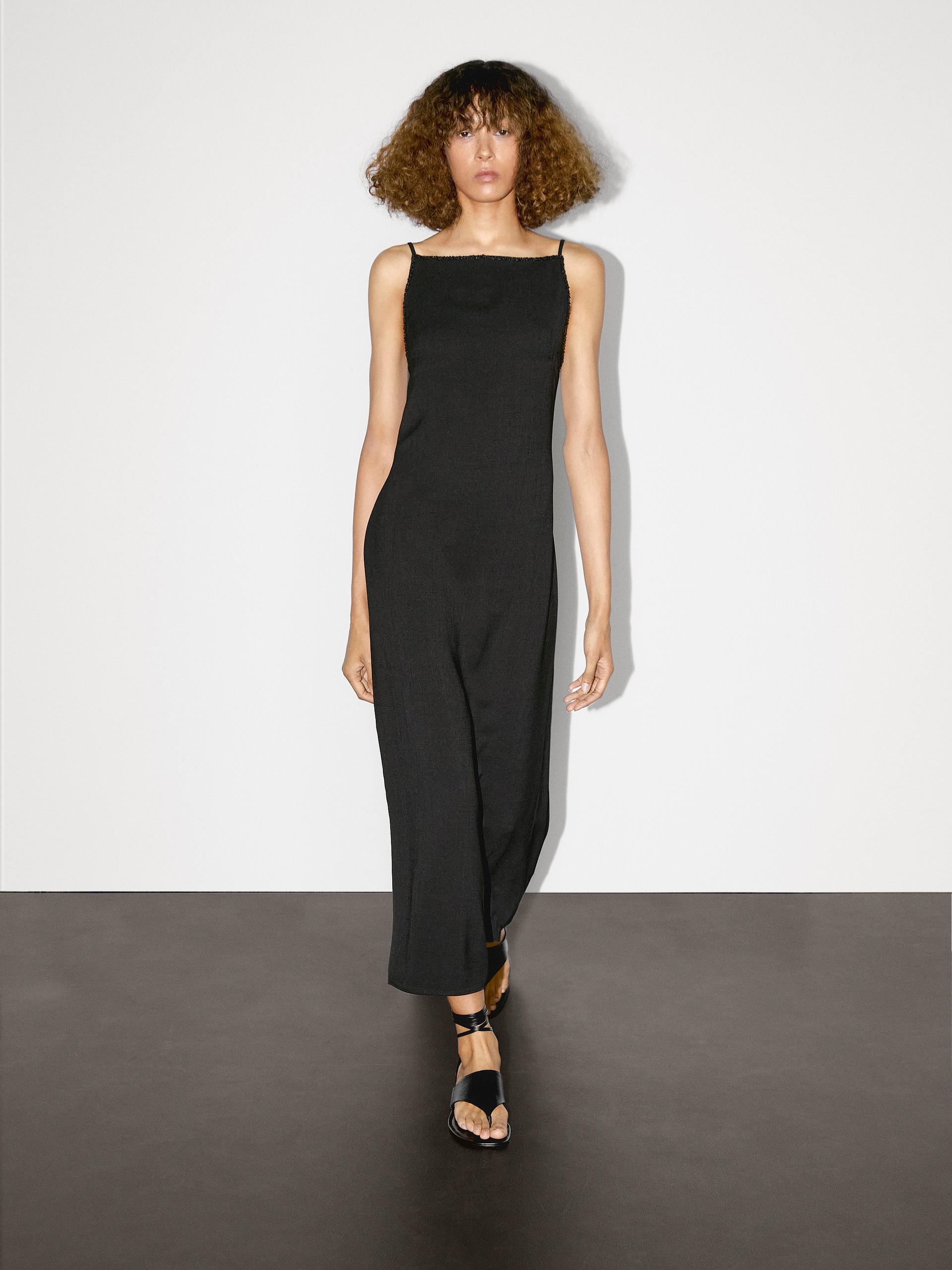 Massimo Dutti Black Maxi Dress