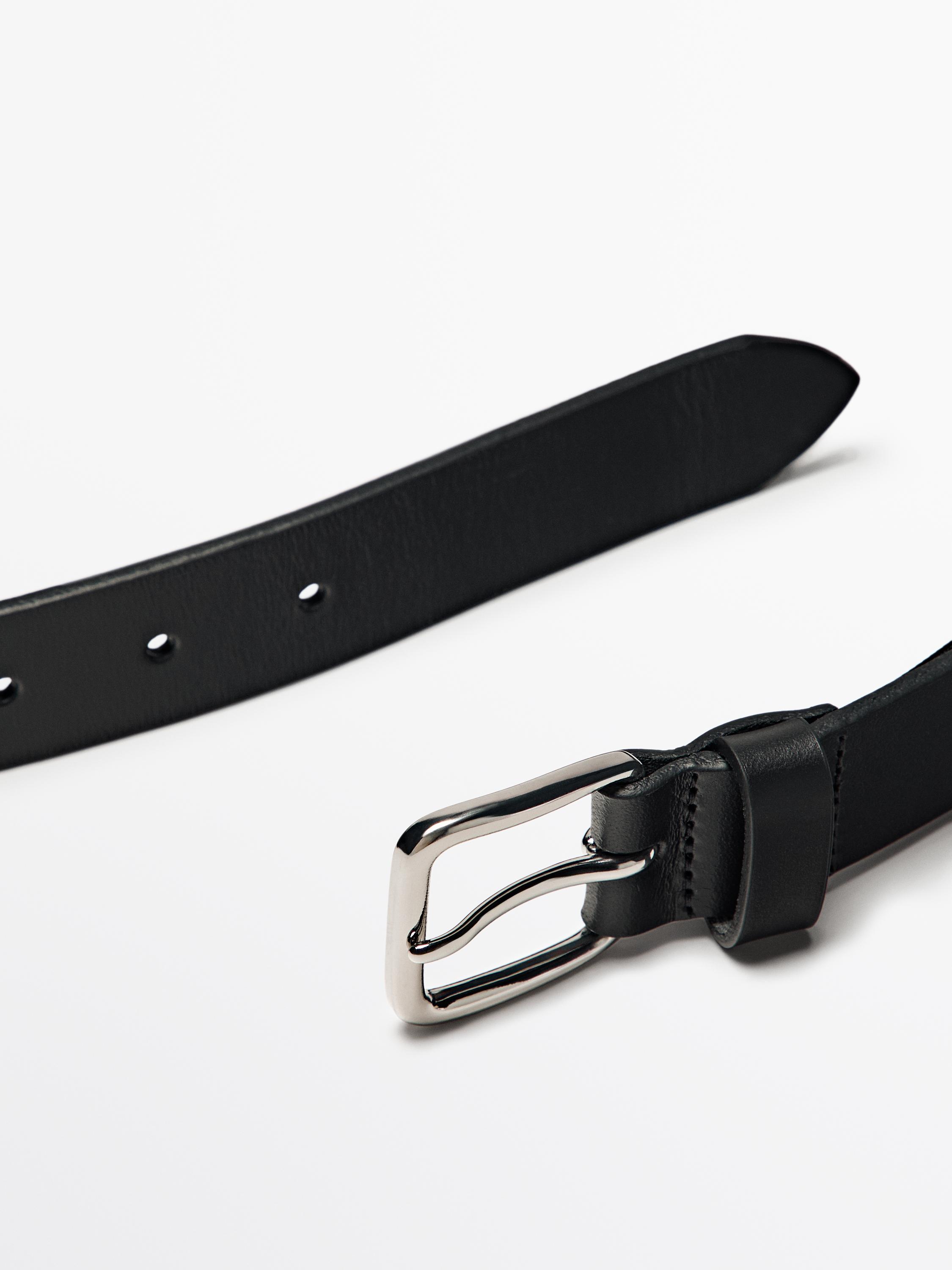 Opasok z nappa kože so štvorcovou prackou