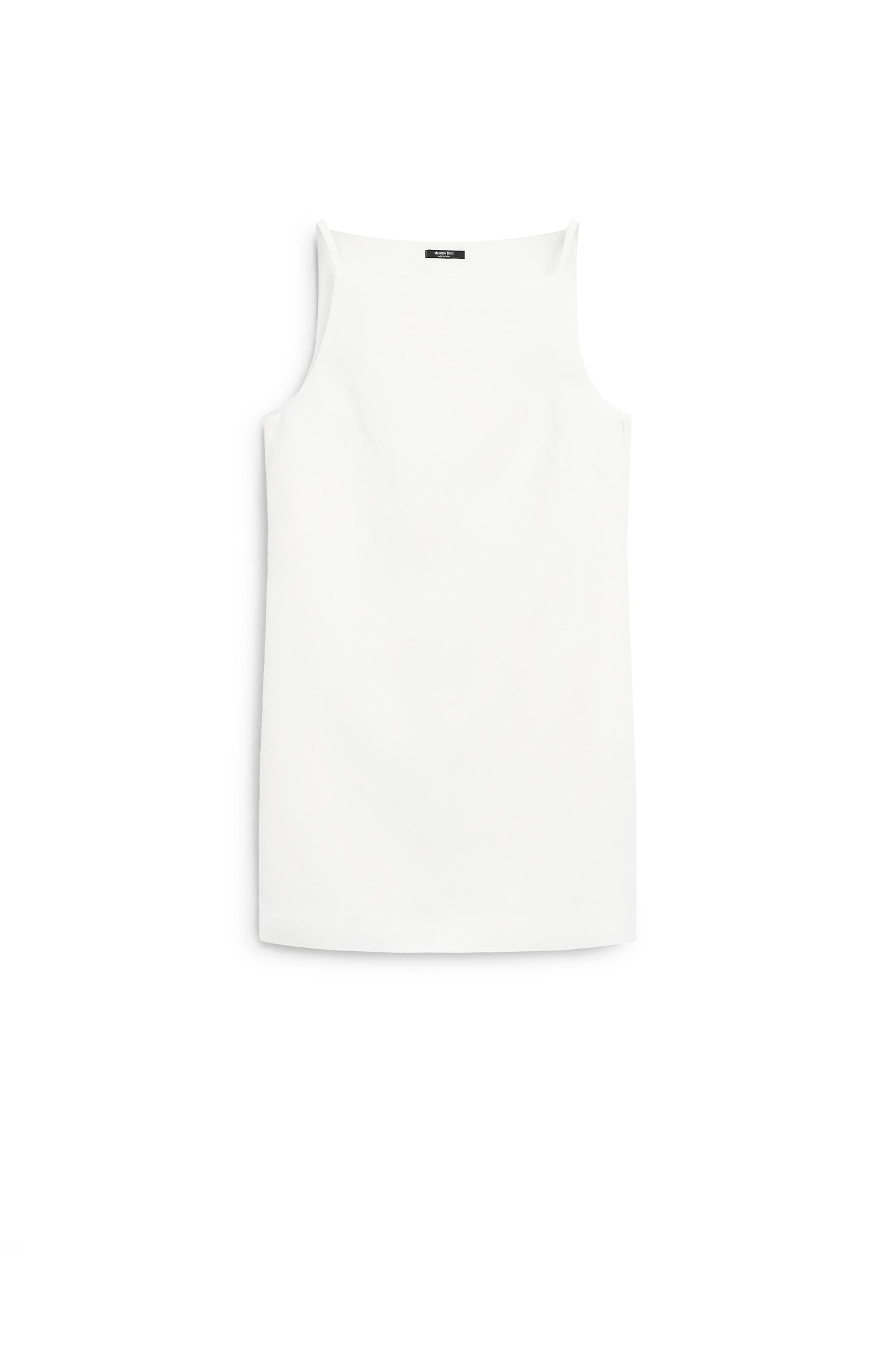 Thin strap mini dress — WHITE