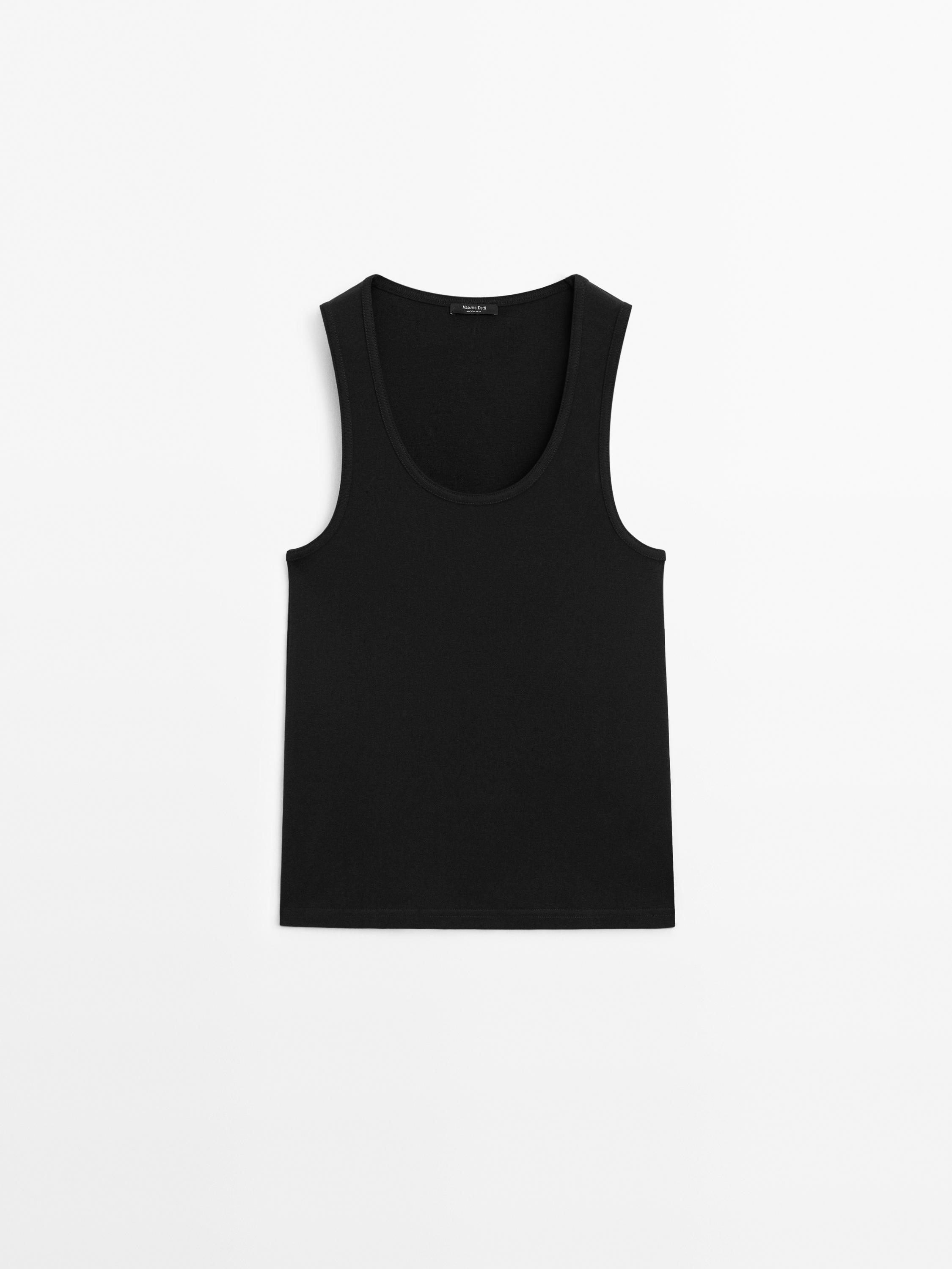 Camiseta tirantes anchos 100% algodón