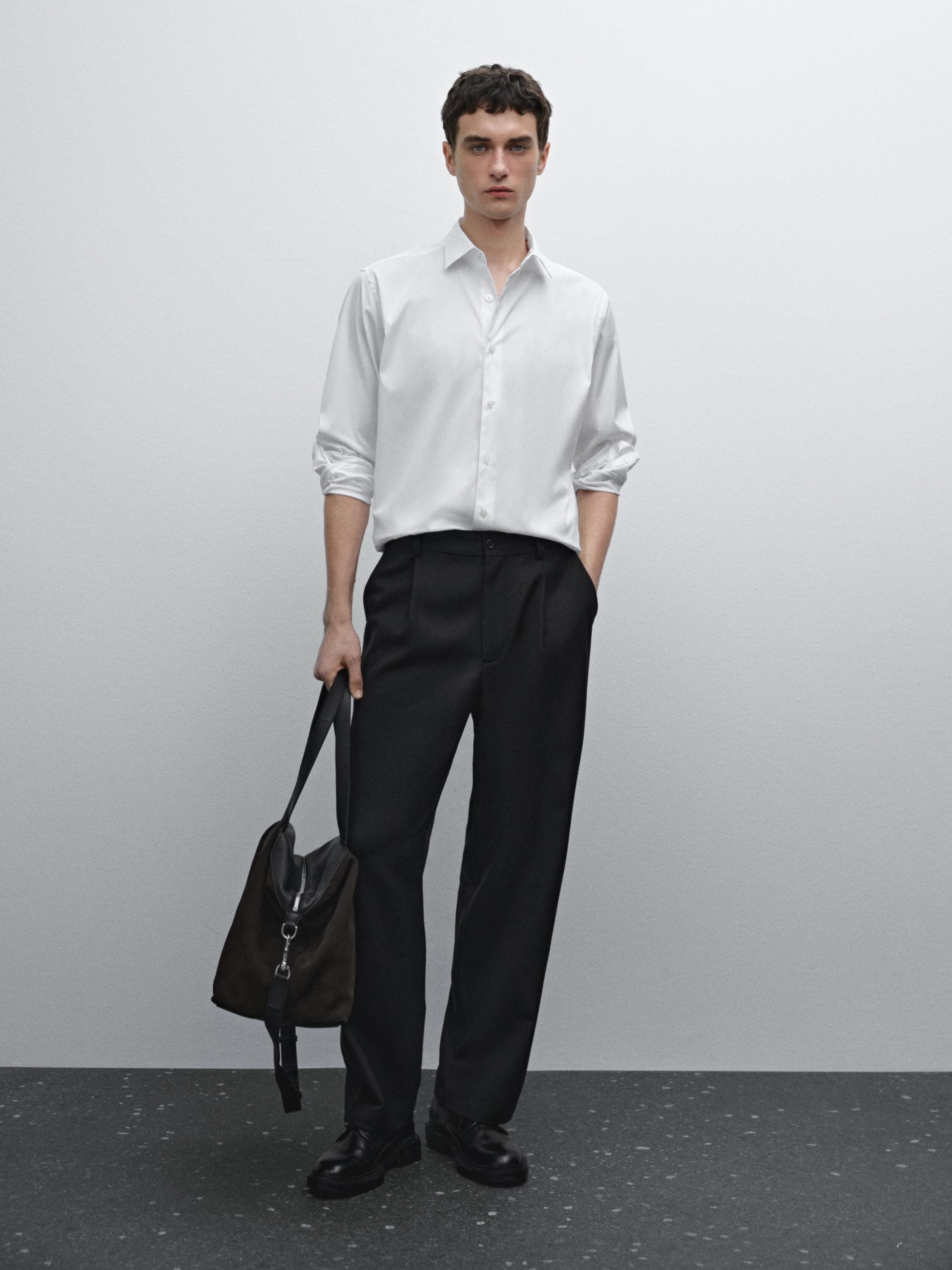 Camicie In Cotone A Pois Per Uomo – Abbigliamento Uomo - Foto 5