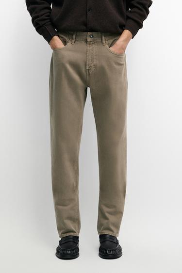 Tapered-fit denim-effect pants — OCHRE 3