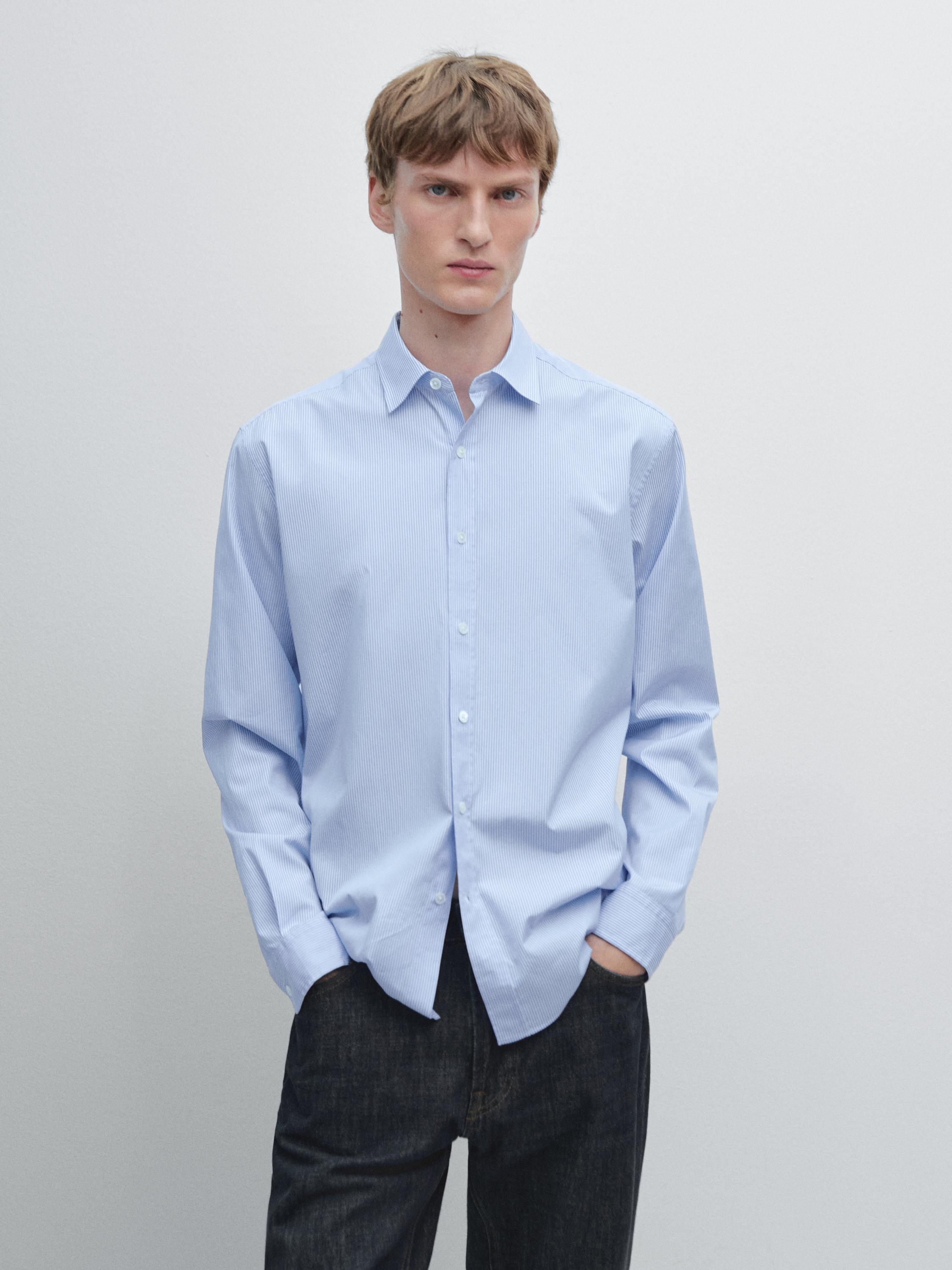 Regular fit striped shirt