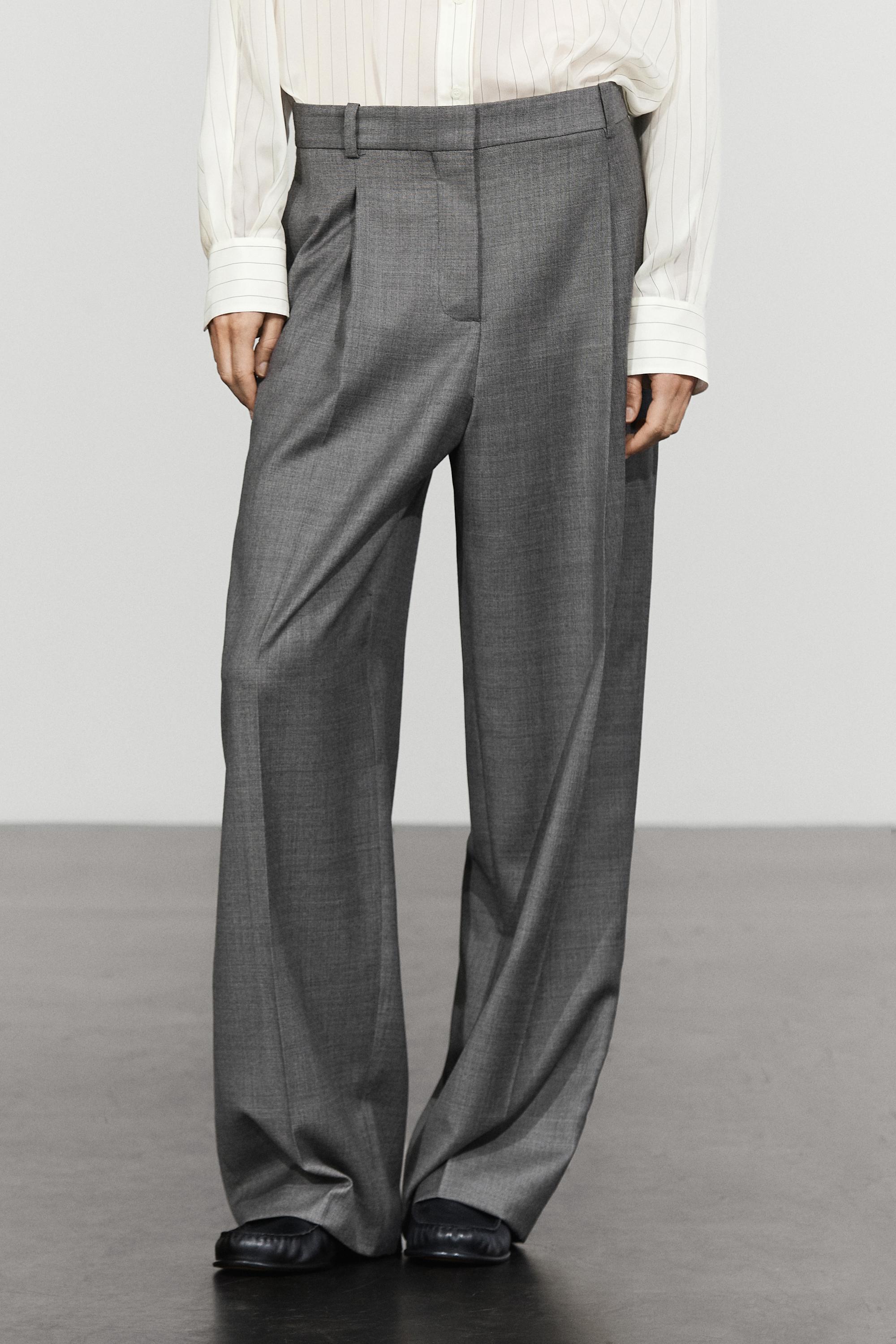 Pantalón traje 100% lana