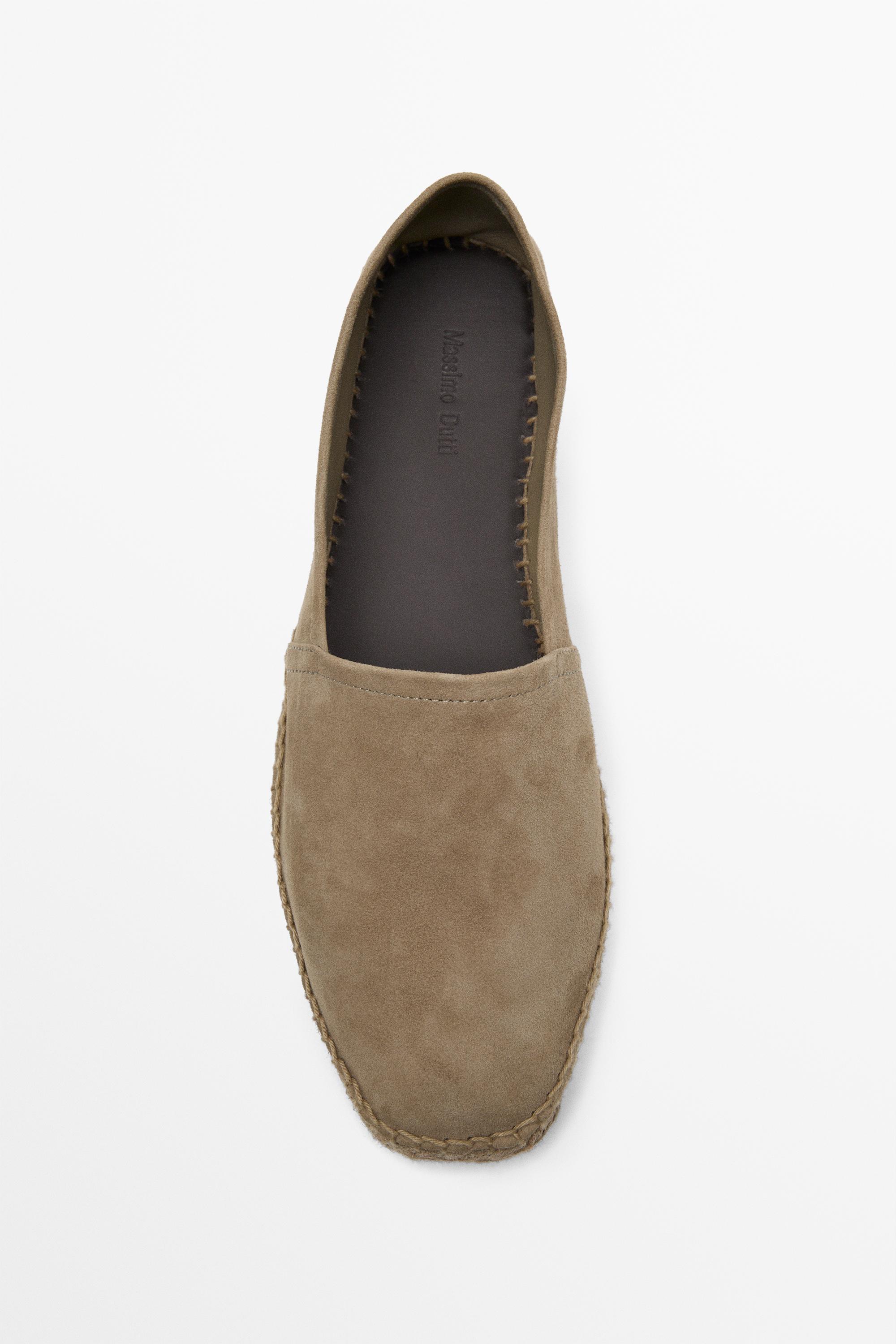 Leather espadrilles — SAND