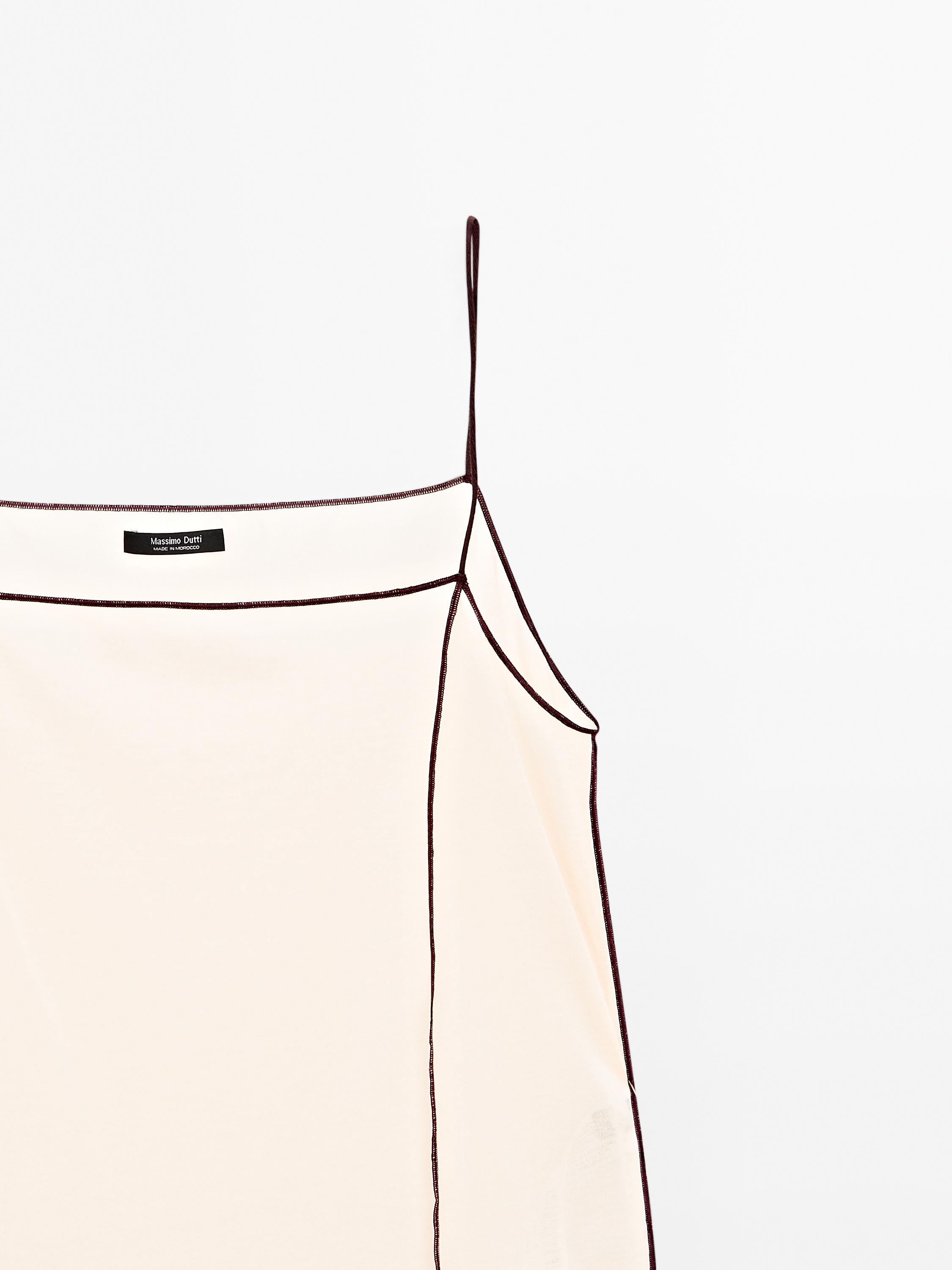 Cotton blend strappy camisole top