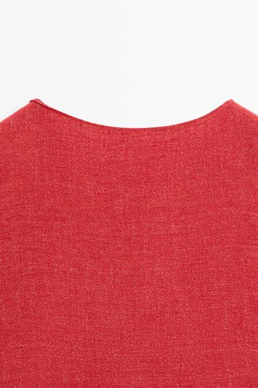 Long sleeve mini dress — Red 9