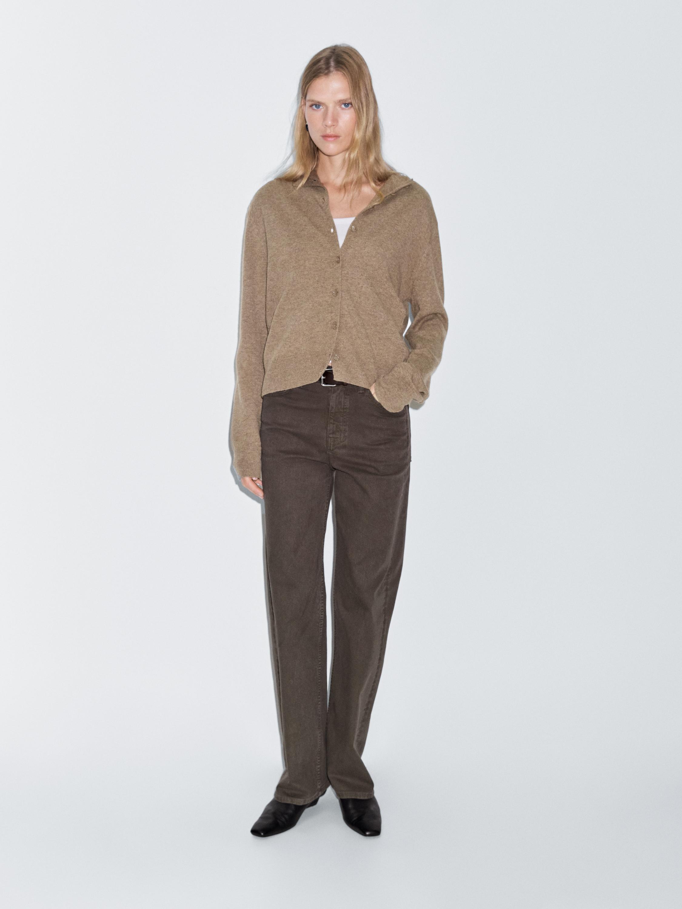 High-waist wide-leg jeans
