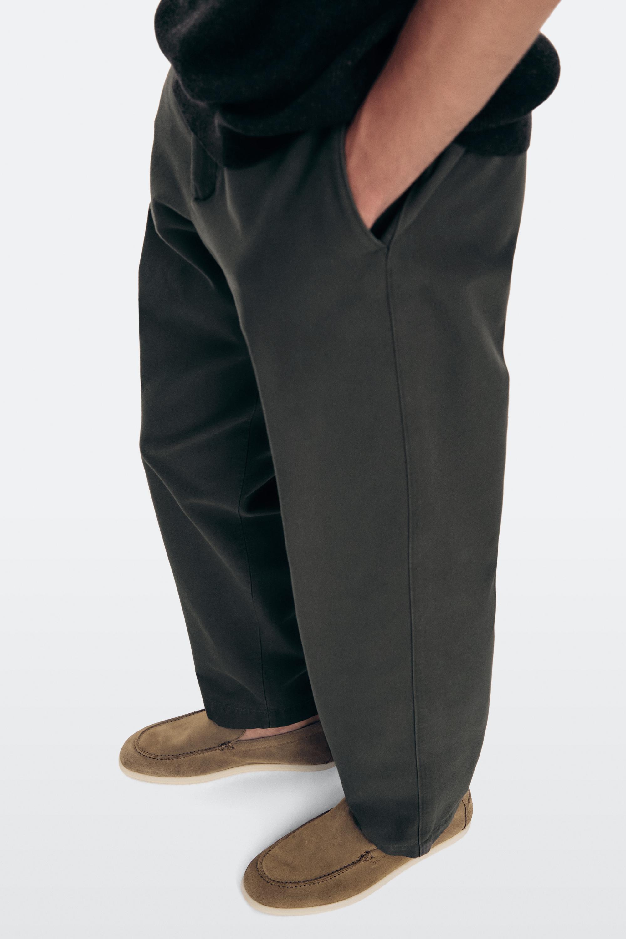 Soft split leather loafers — SAND