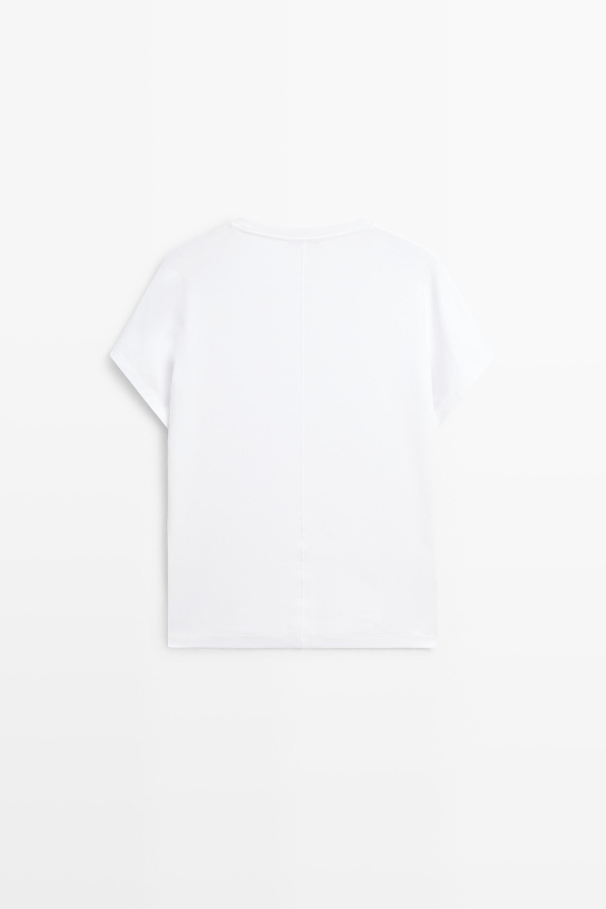 100% Cotton Short Sleeve T-Shirt — WHITE