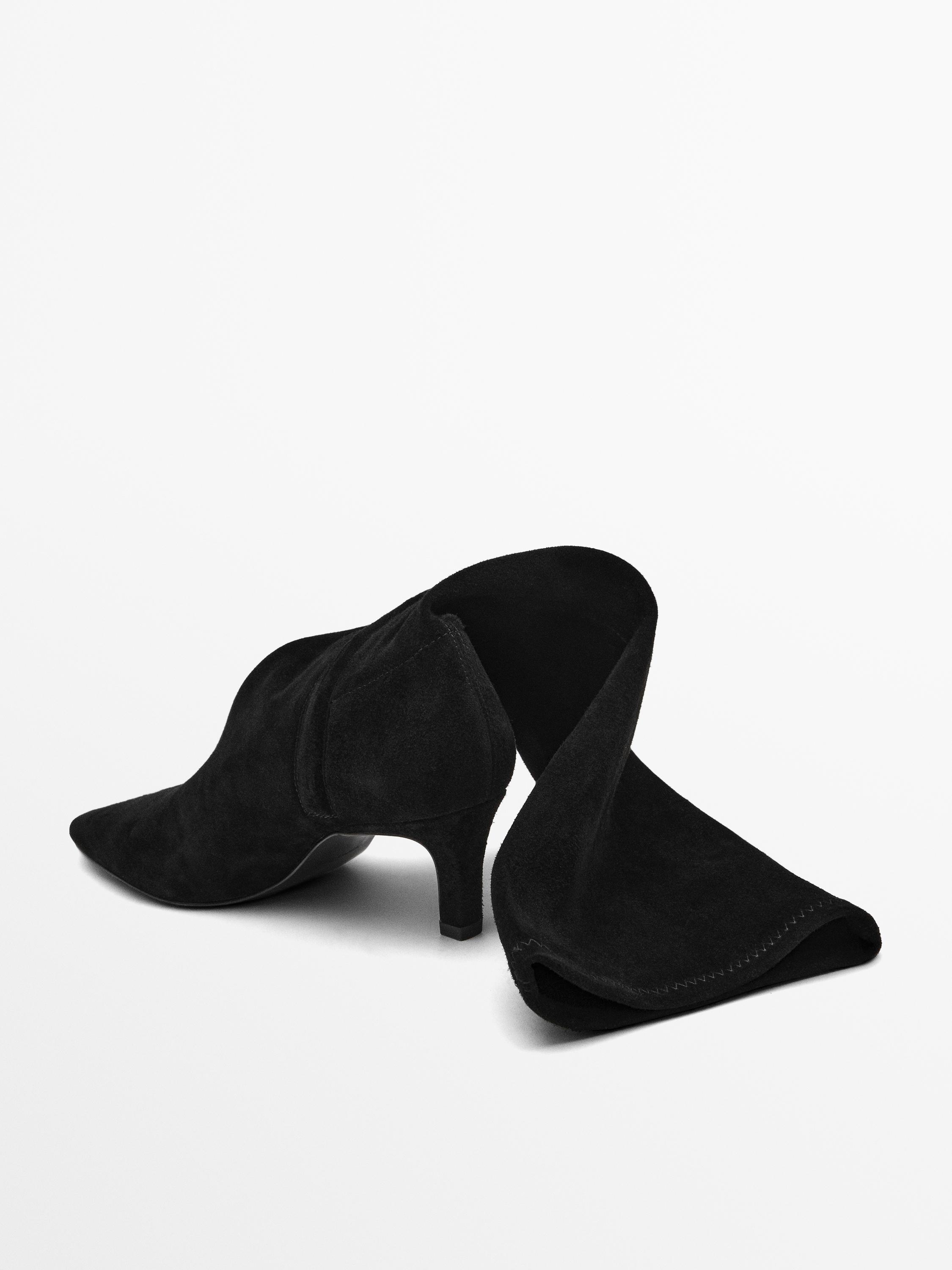 Stretch high-heel boots