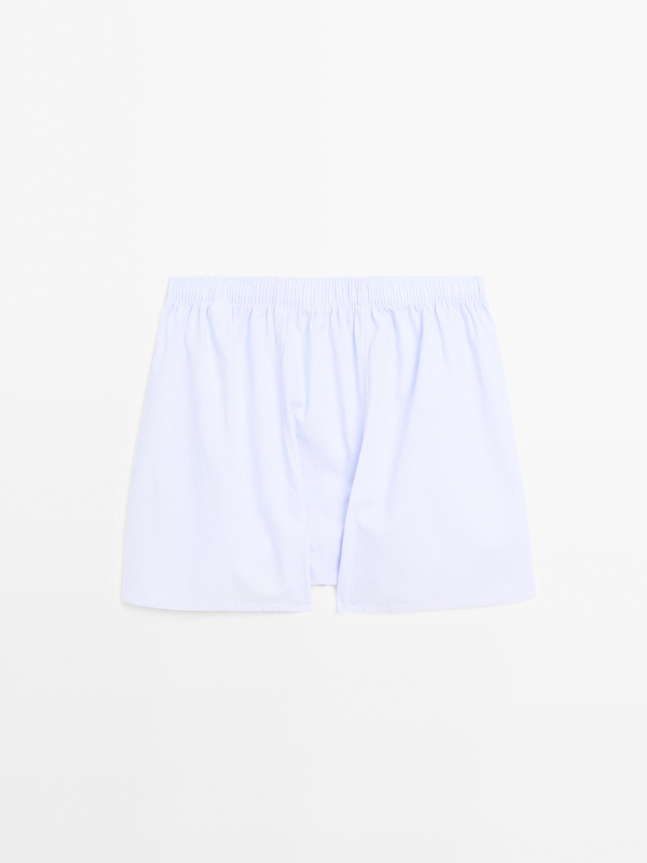 100% cotton micro-striped boxers