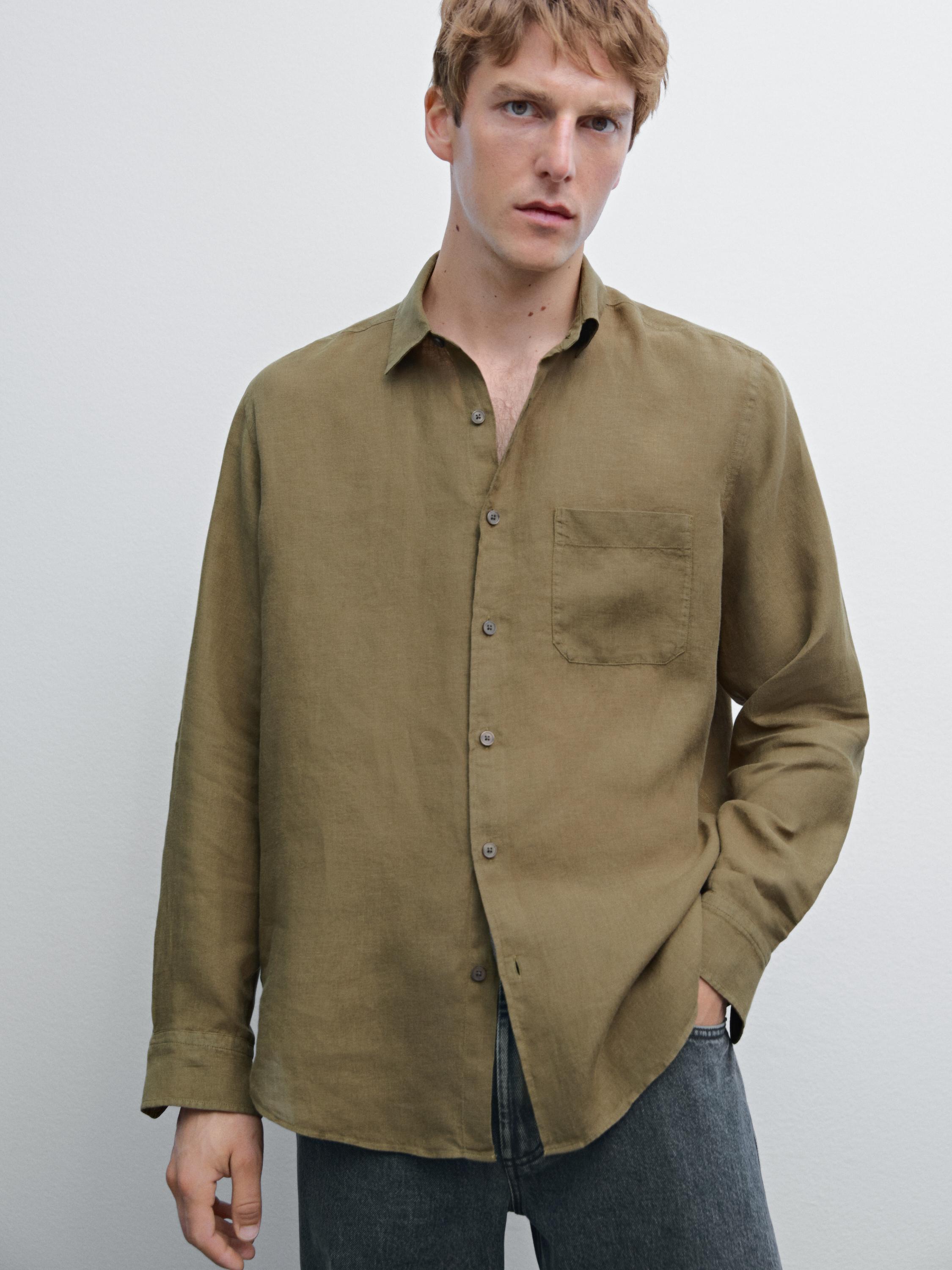 Regular fit shirt with pocket detail