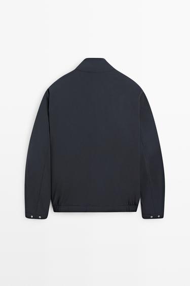Lightweight quilted down bomber jacket — Light Blue 6