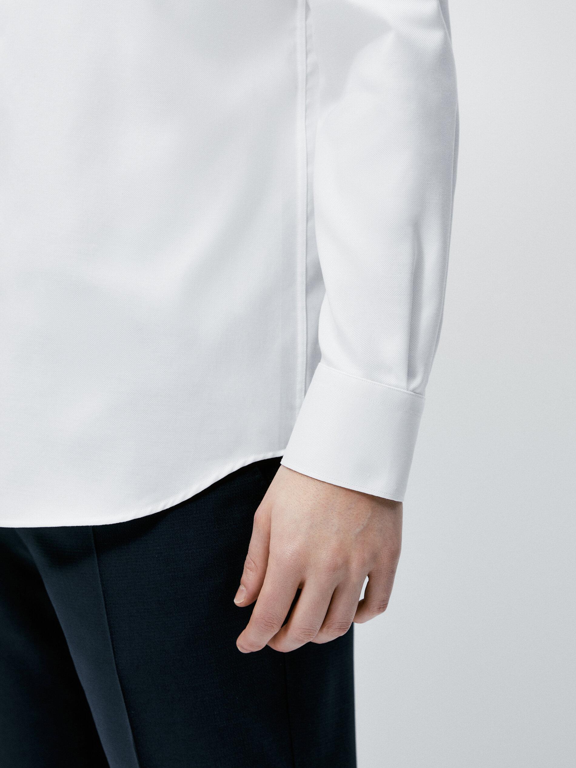 Slim fit easy iron Oxford shirt