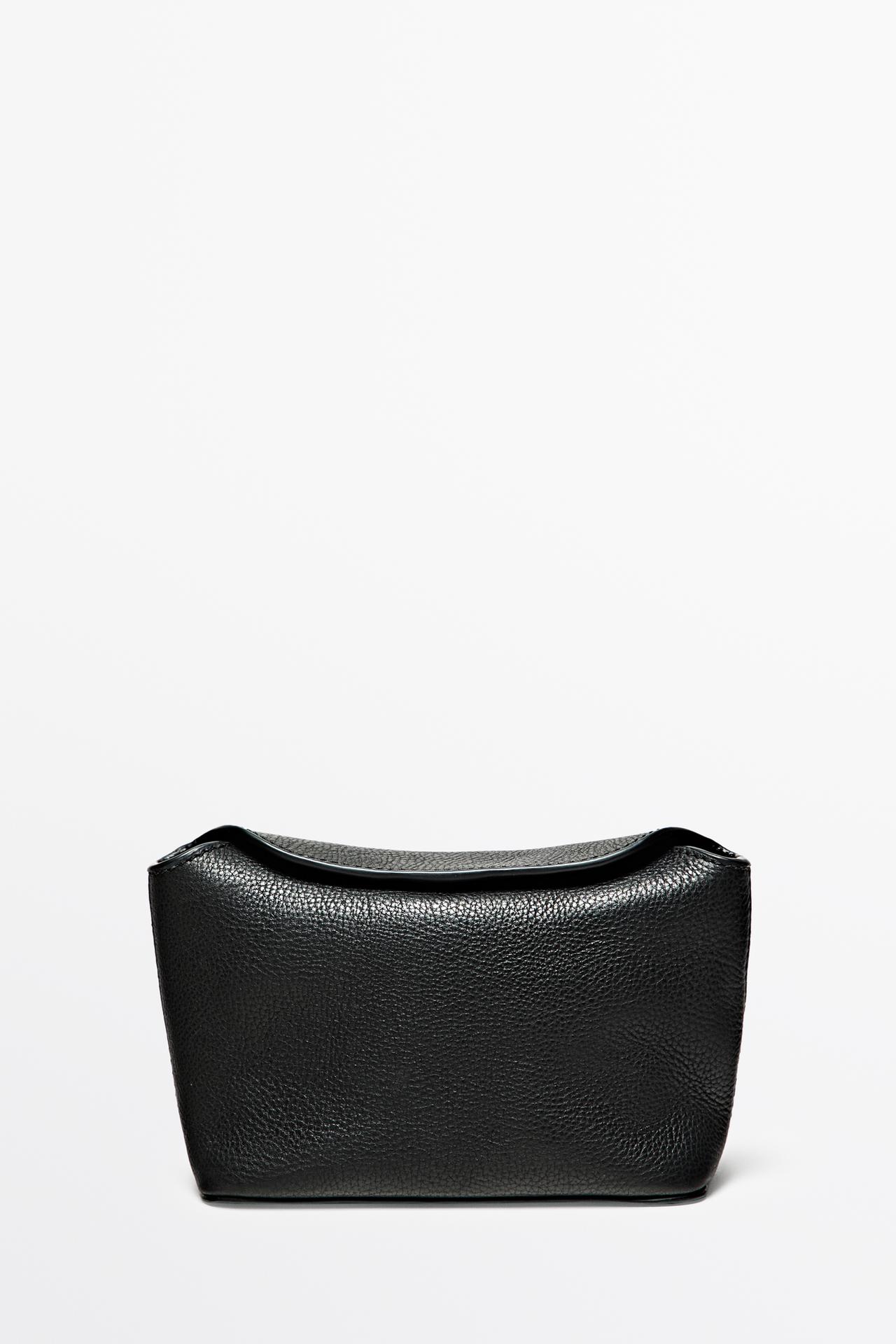 Mini nappa leather handbag — BLACK