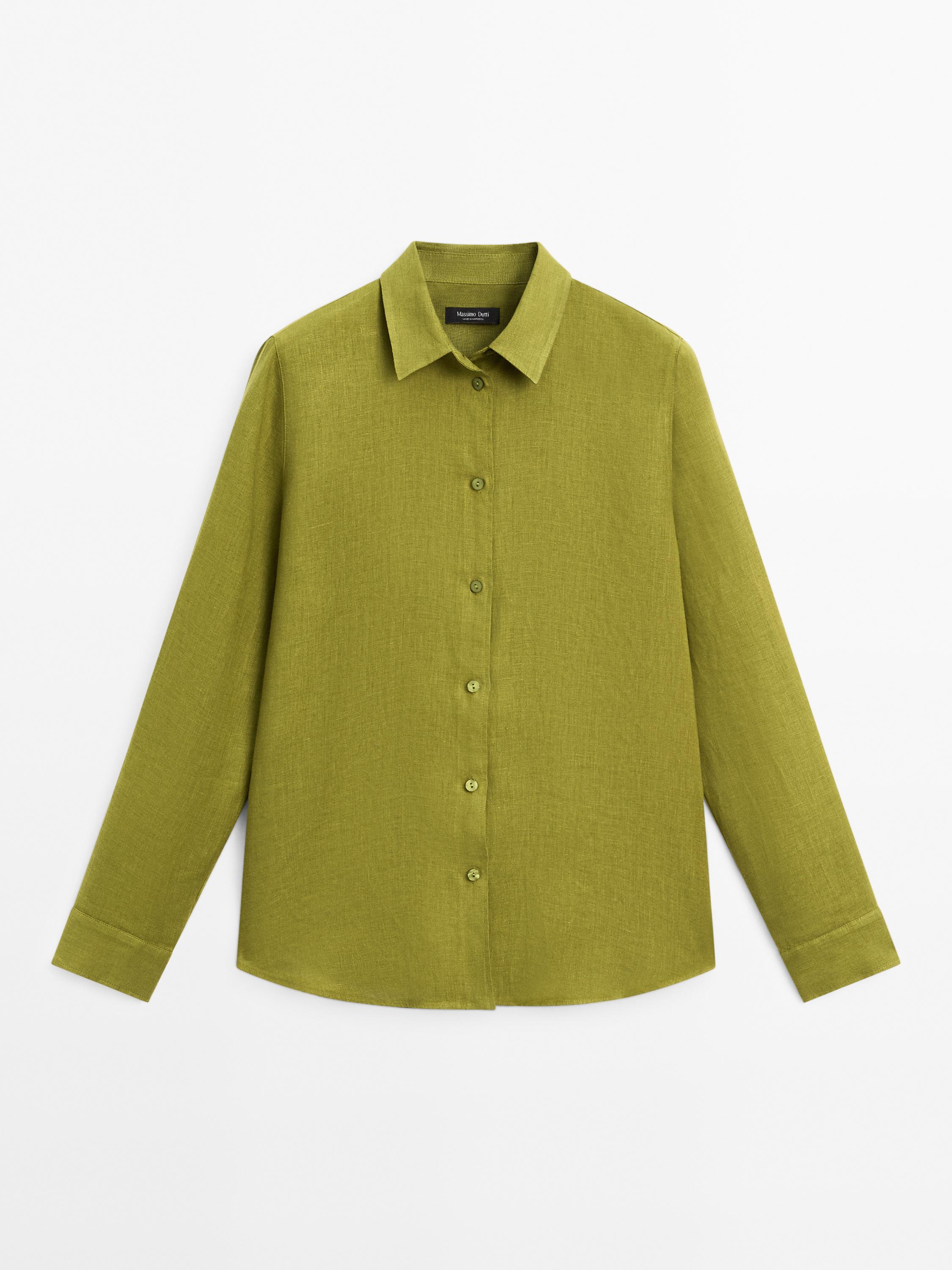 Flowing 100% linen shirt
