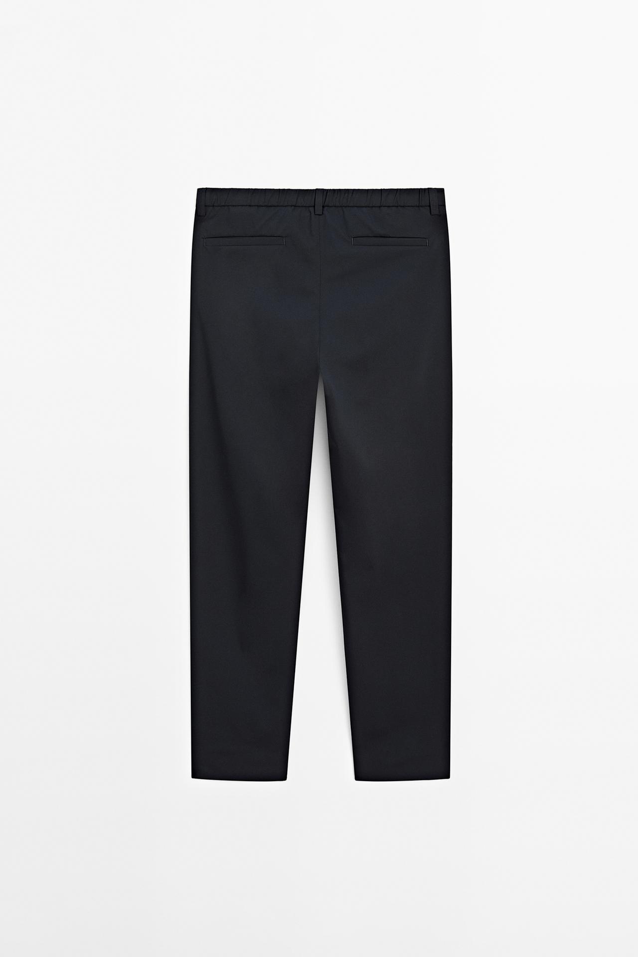 Regular-fit technical trousers — NAVY BLUE
