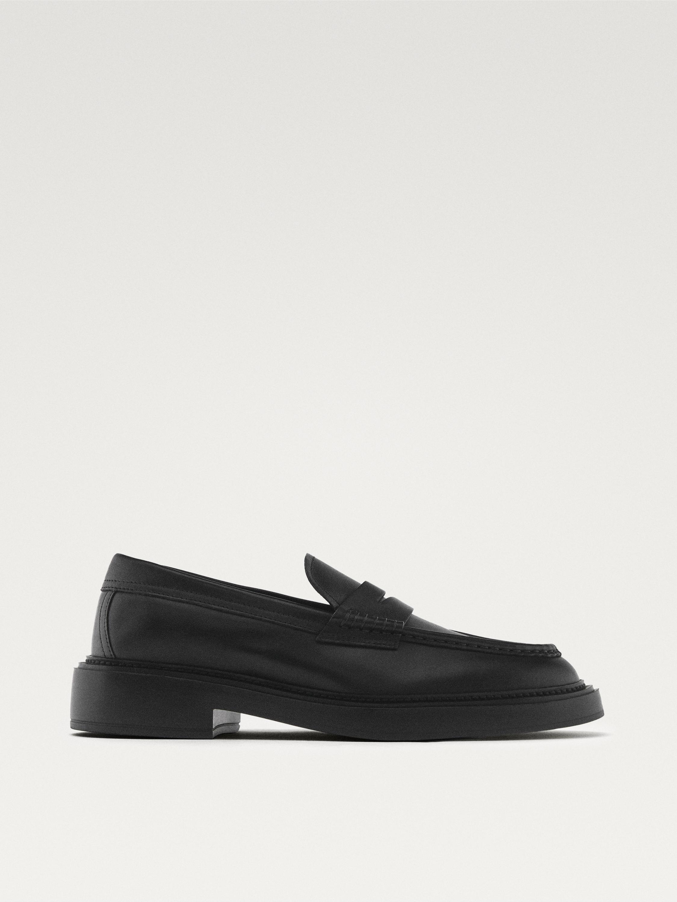Mocasín antifaz piel