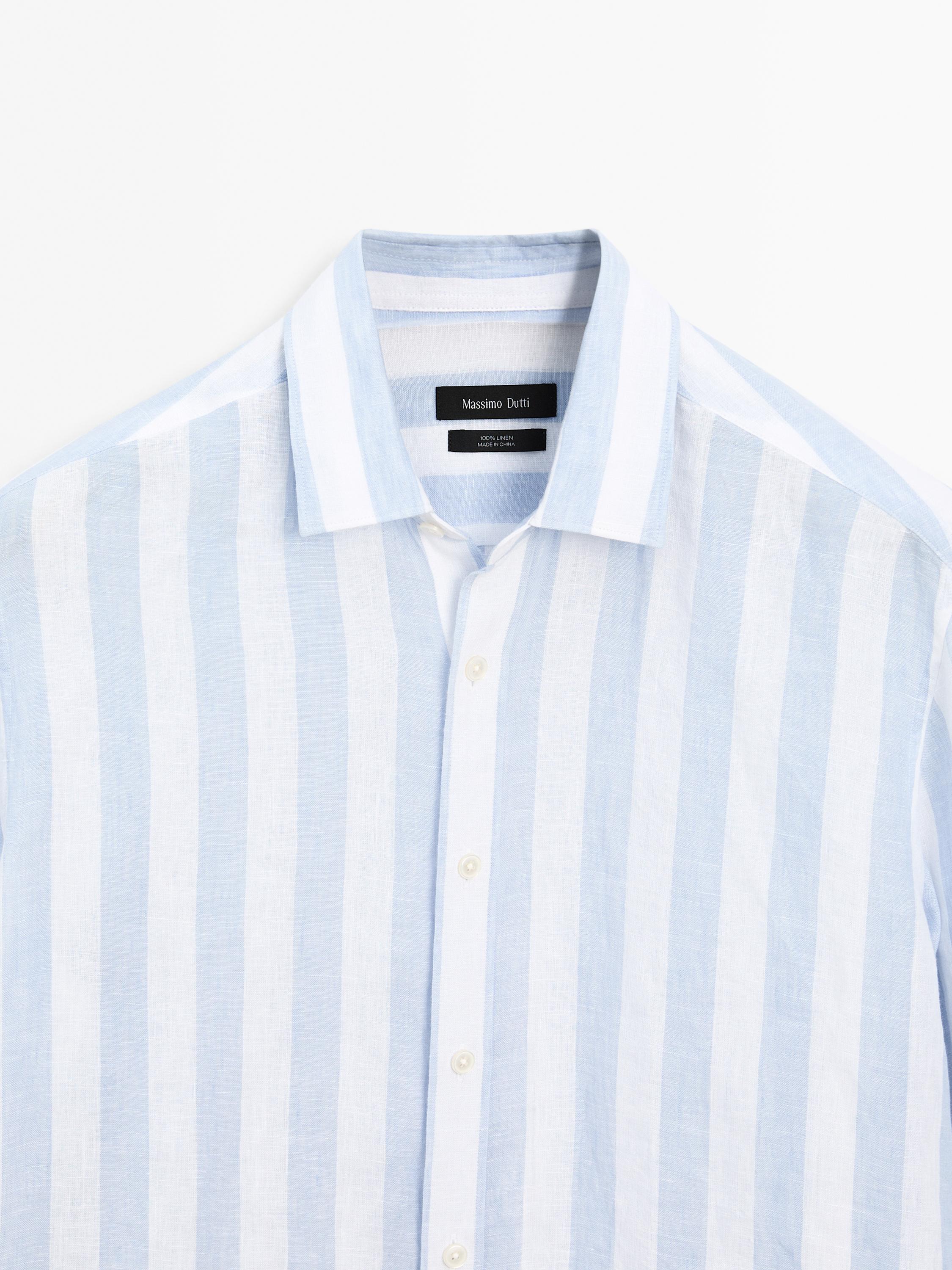 Camisa raya ancha regular fit