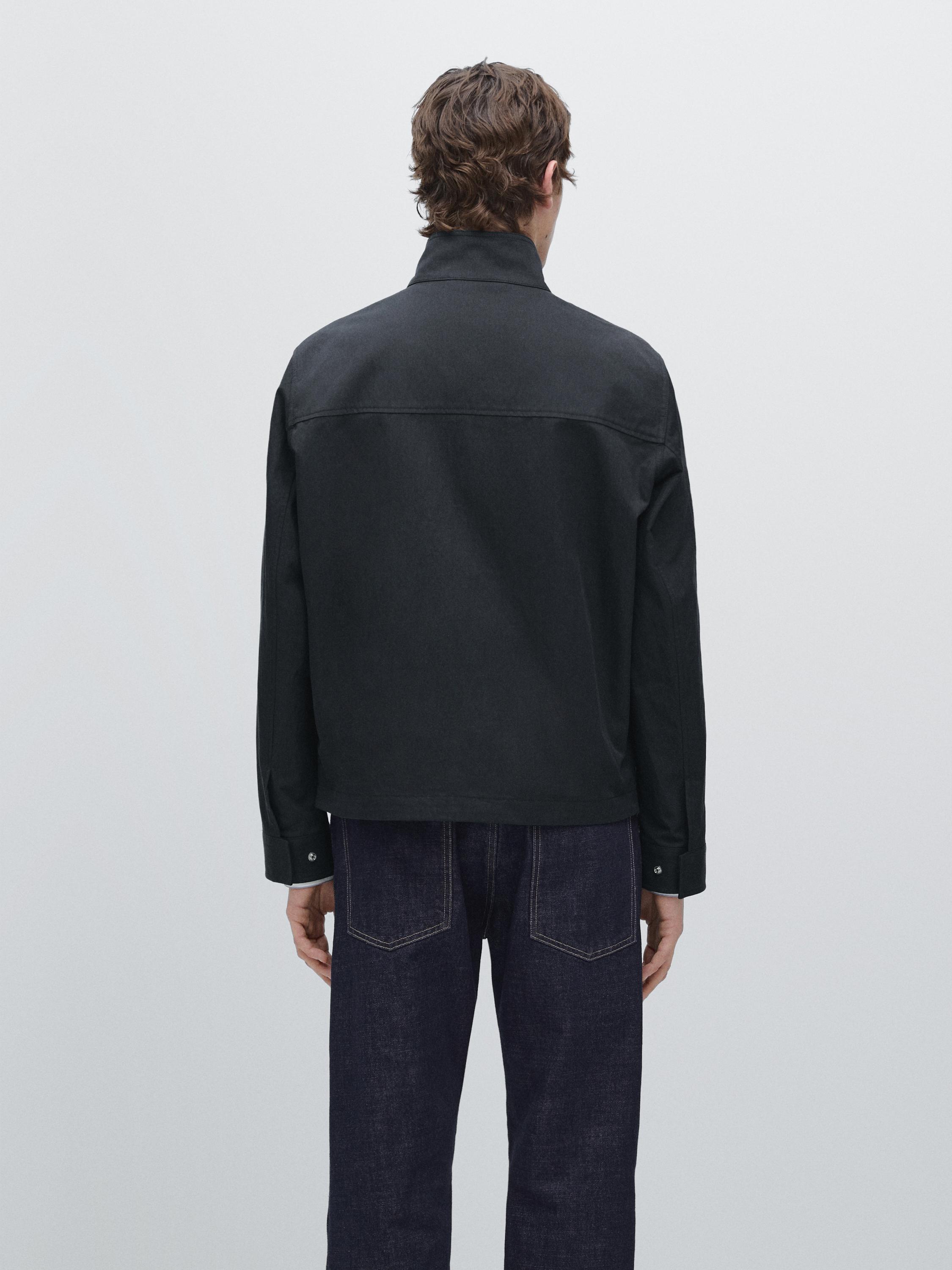 Short jacket with pocket details — NAVY BLUE