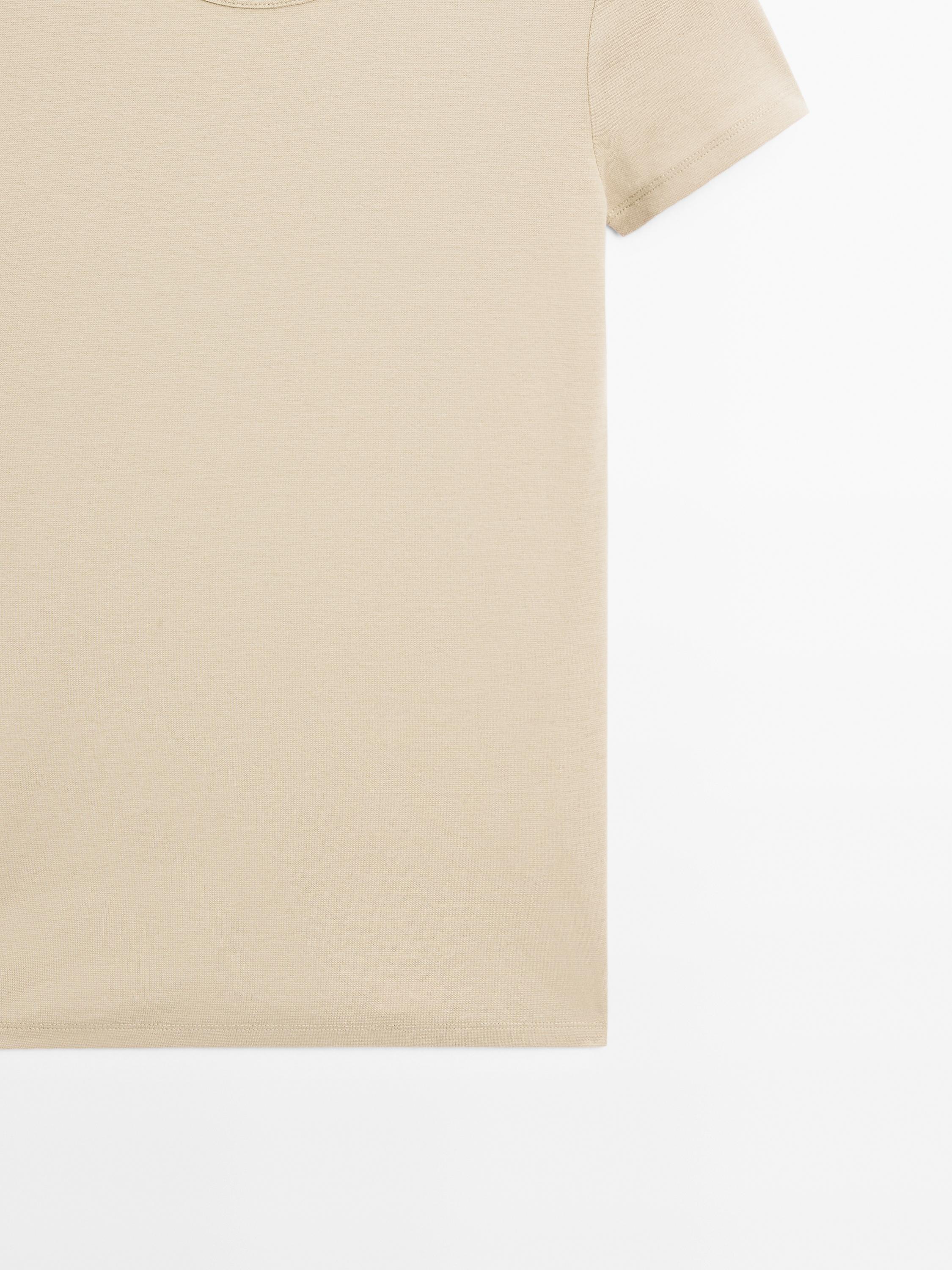 T-shirt à manches courtes en coton mélangé