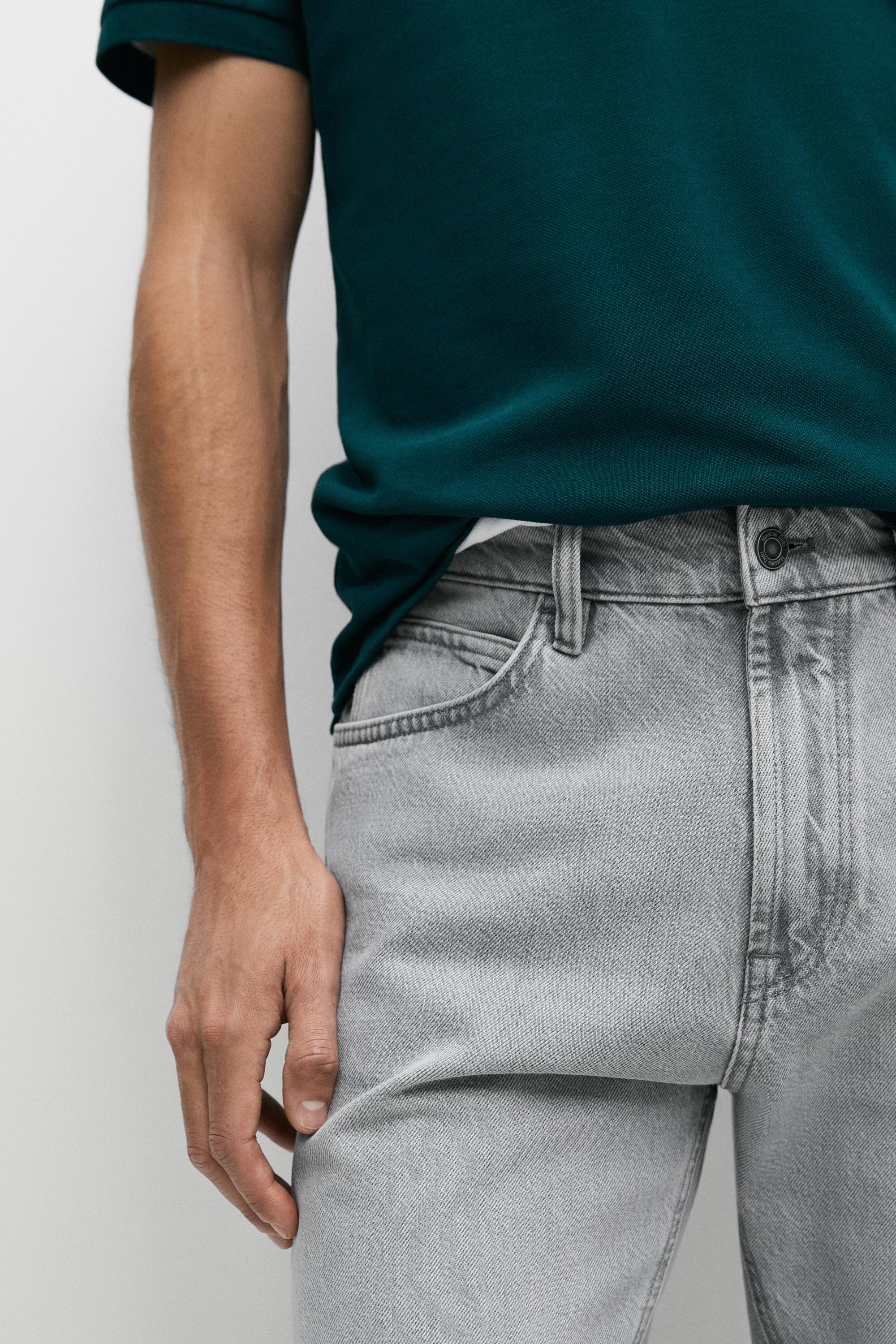 Tapered fit jeans — GREY MARL