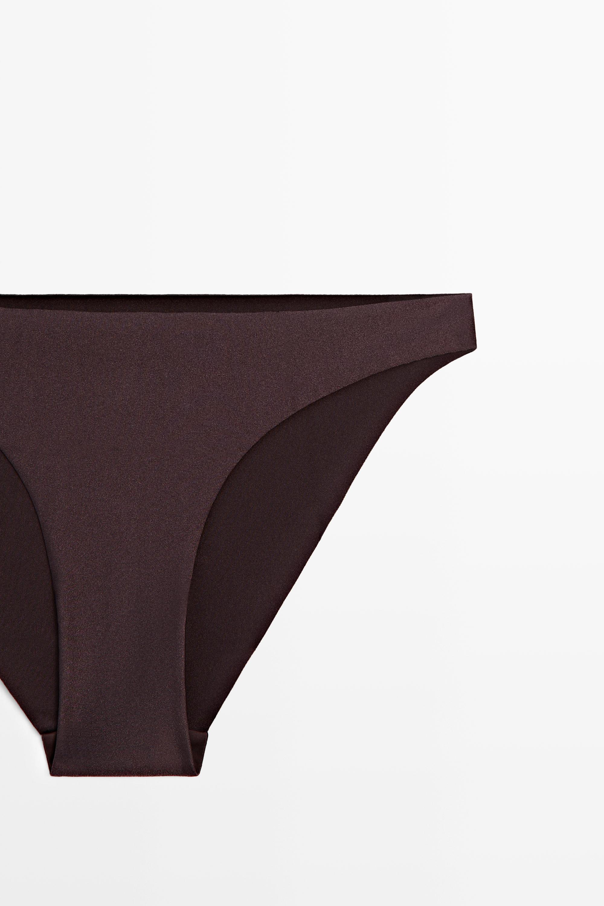 Glittery bikini bottoms — BROWN
