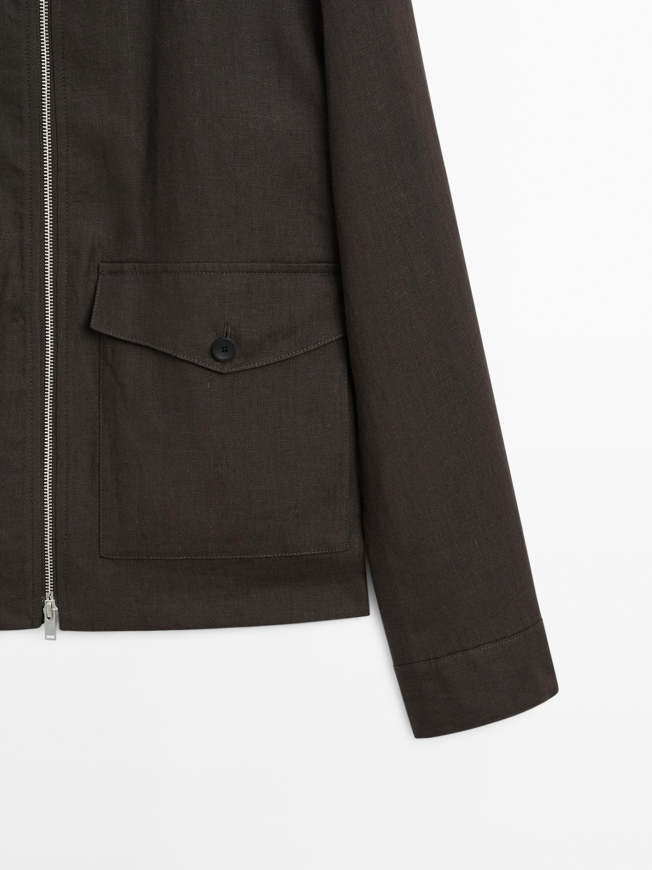 100% linen jacket with pockets - Limited Edition