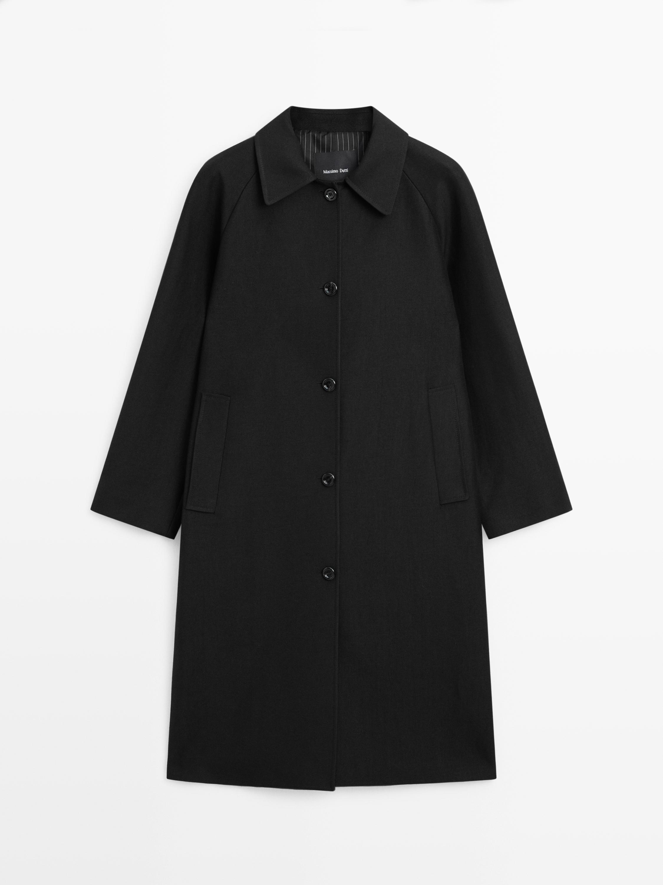 Manteau laine long