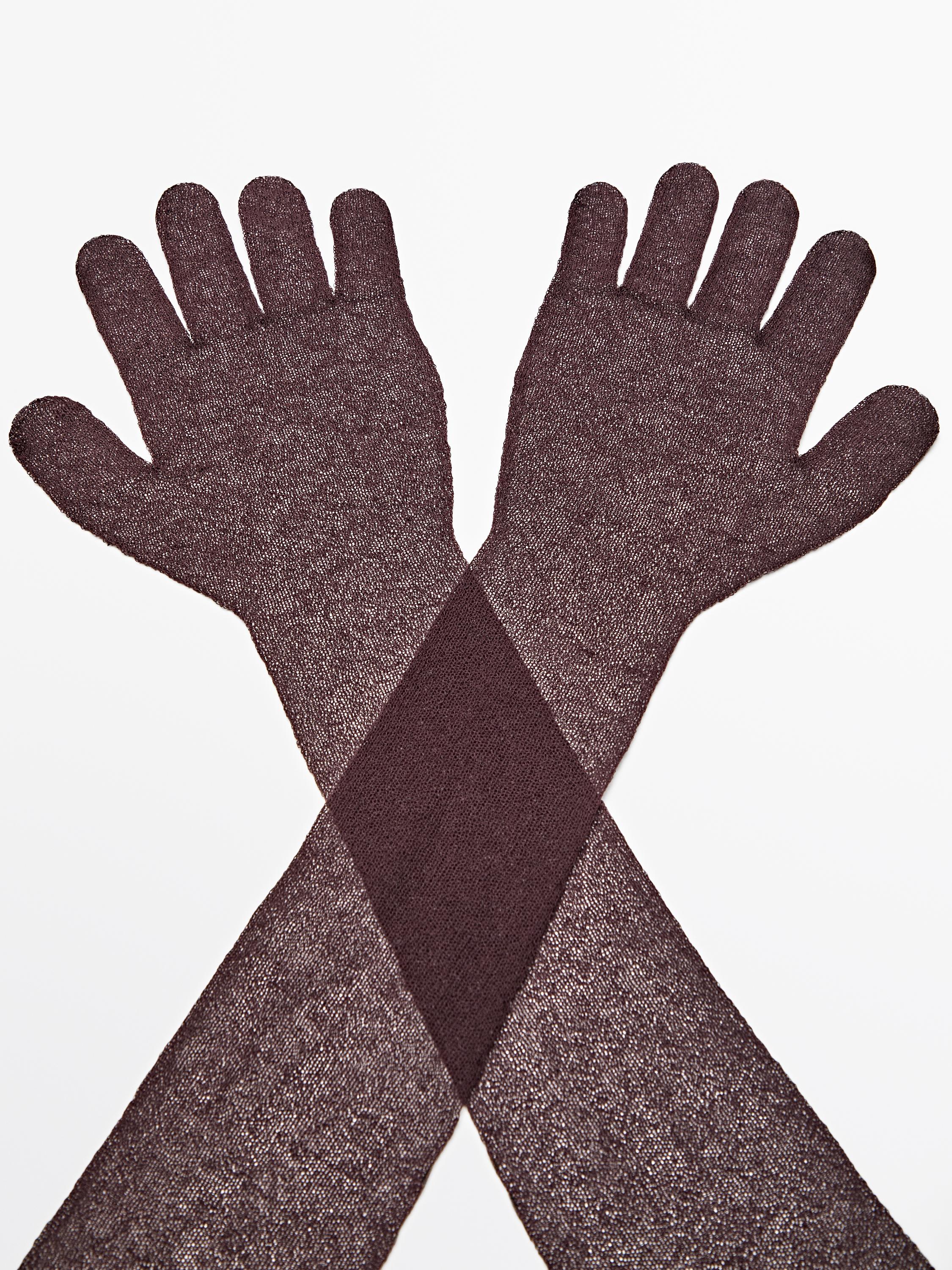 Long knit gloves - STUDIO