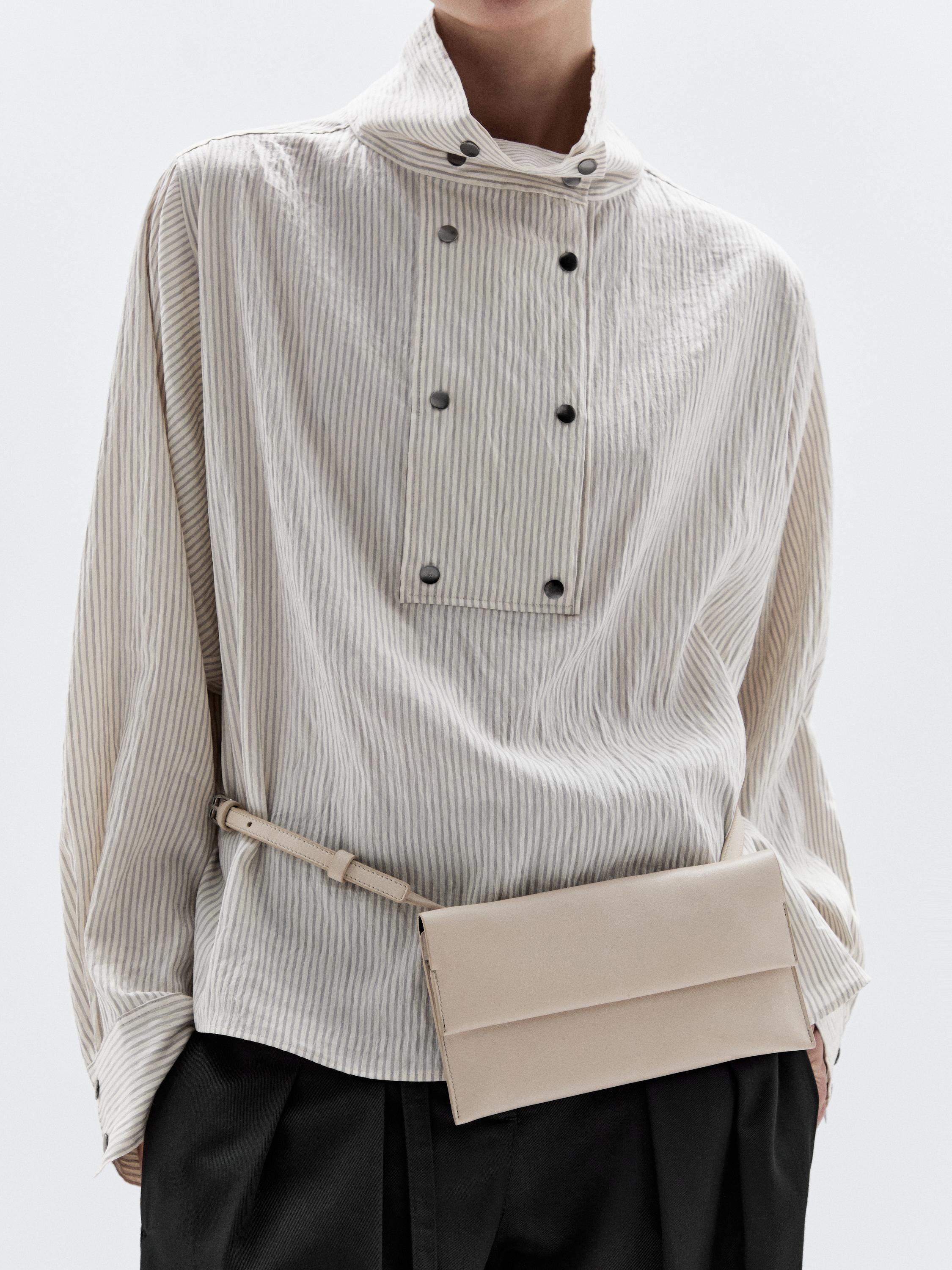Nappa leather mini crossbody bag