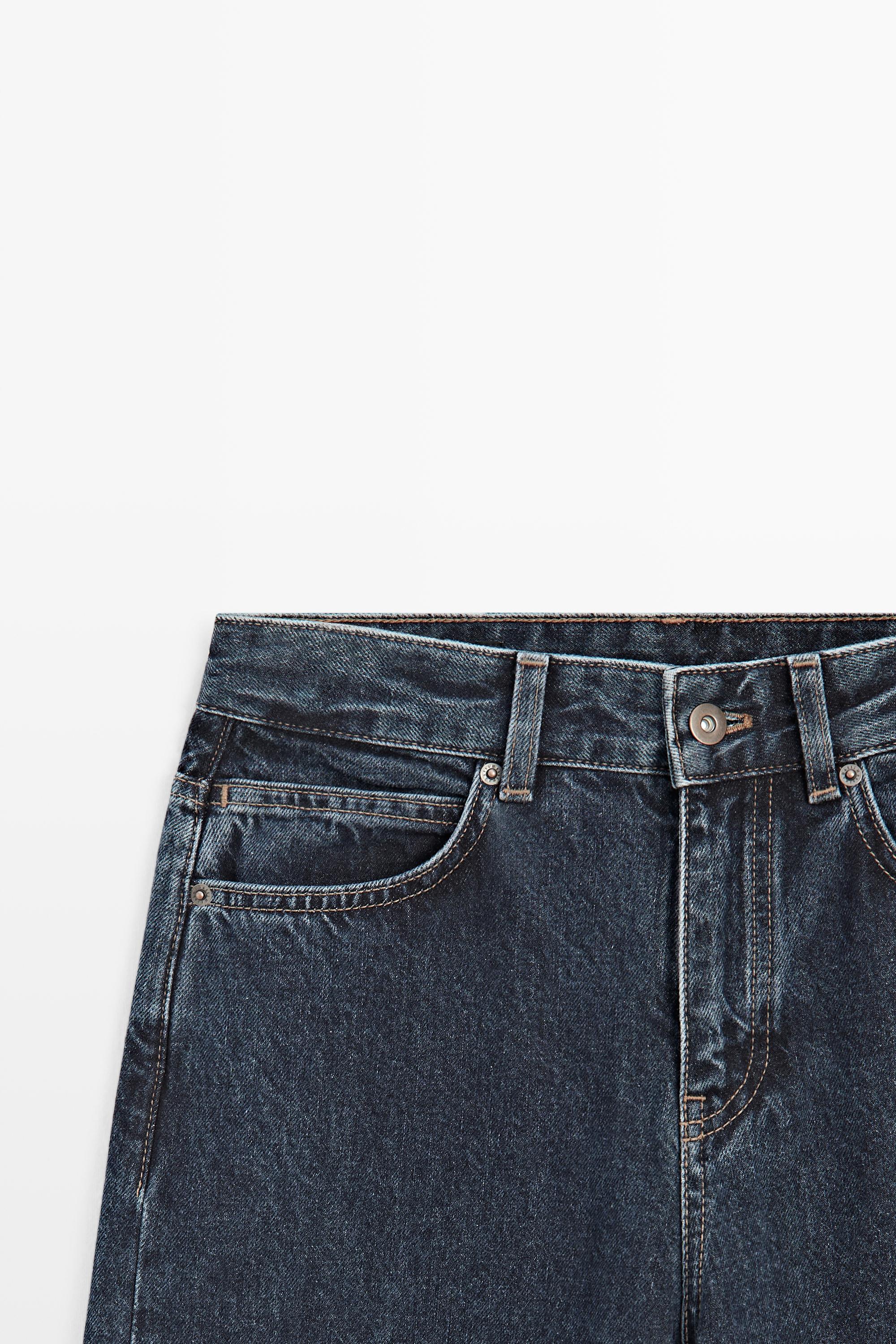 Mid-waist barrel fit jeans - thumbnail 10