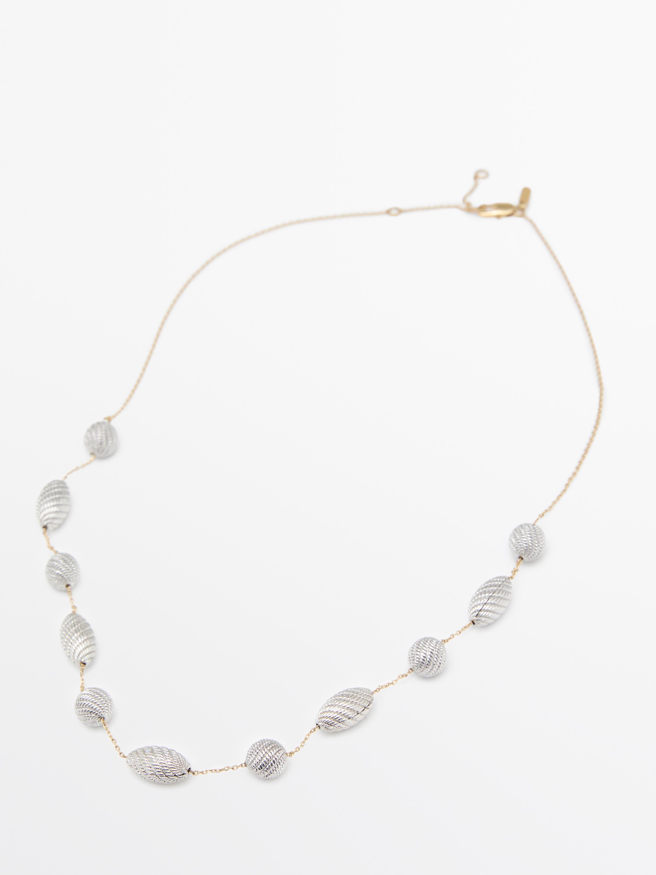 Halskette ovale Elemente Textur