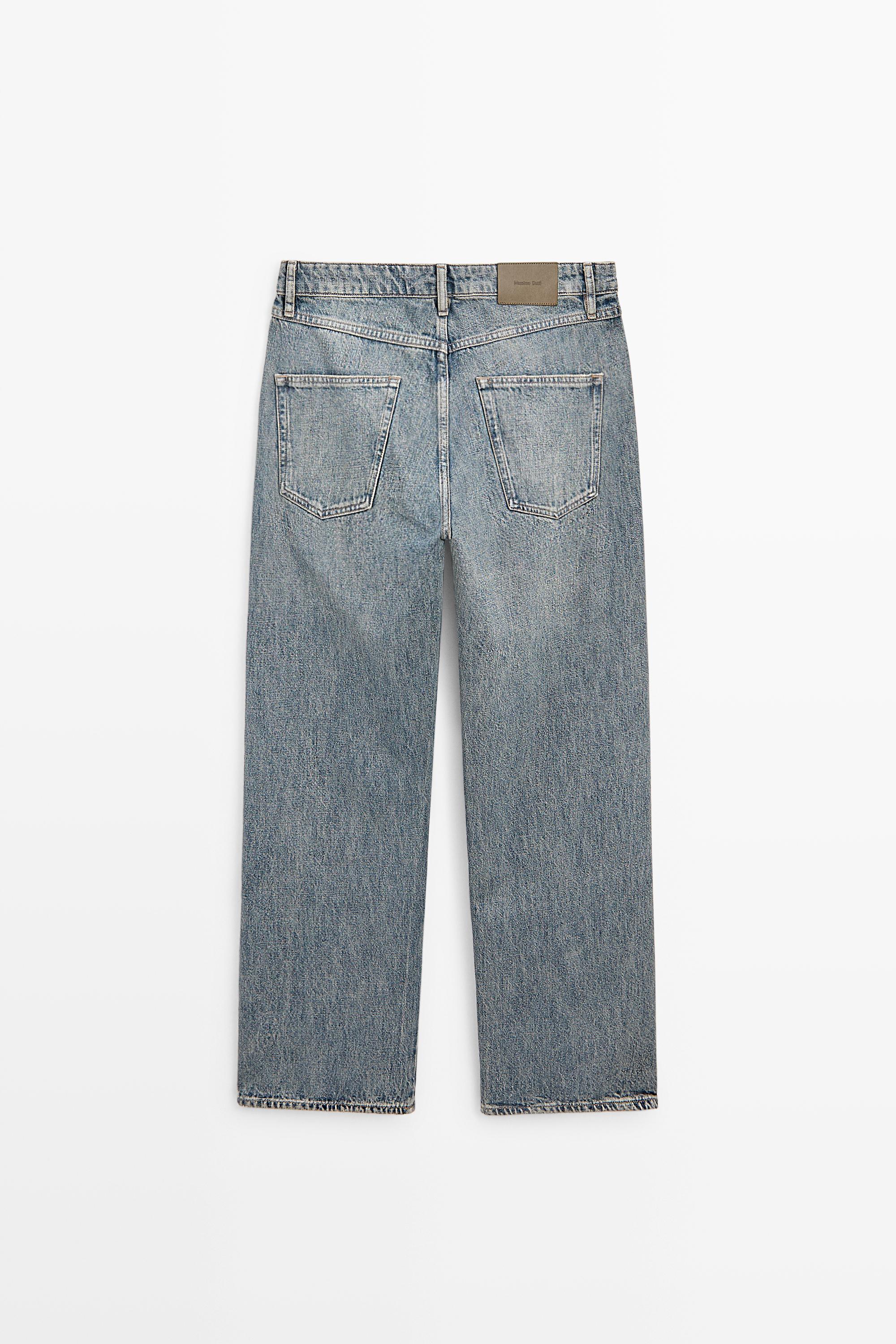 Jeans wide fit in puro cotone