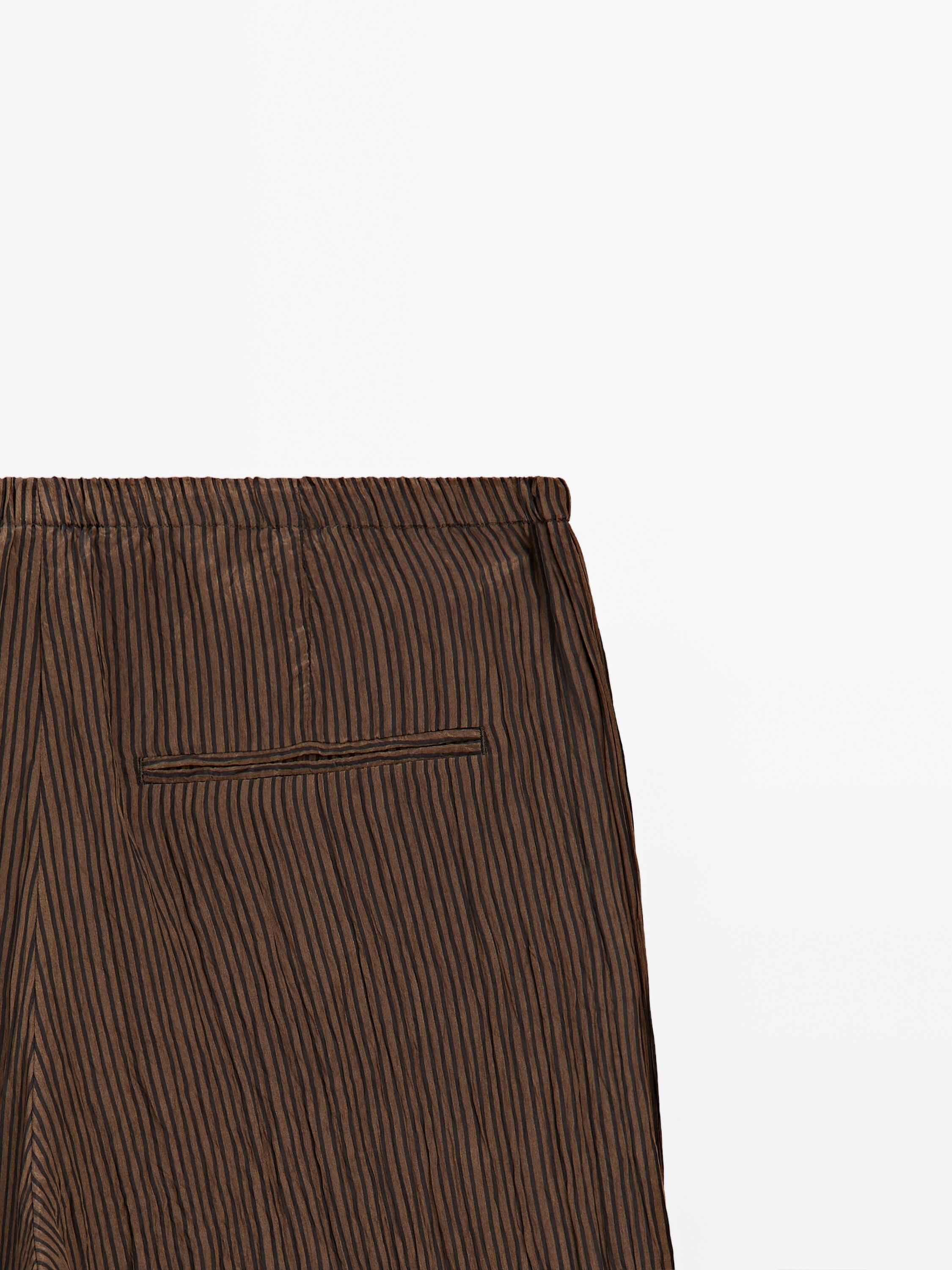 Pinstripe trousers
