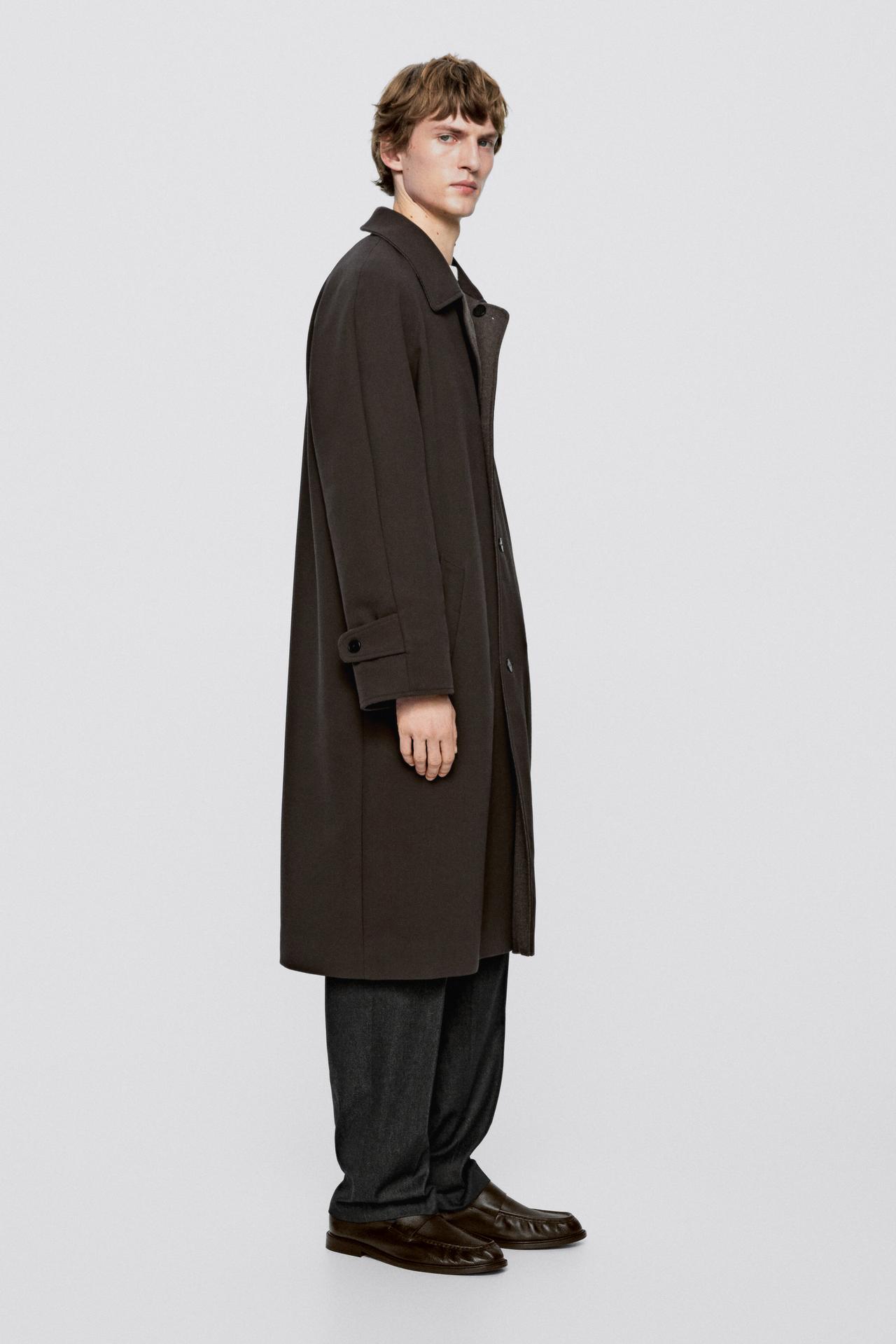 Long reversible coat - LIMITED EDITION — BROWN MARL