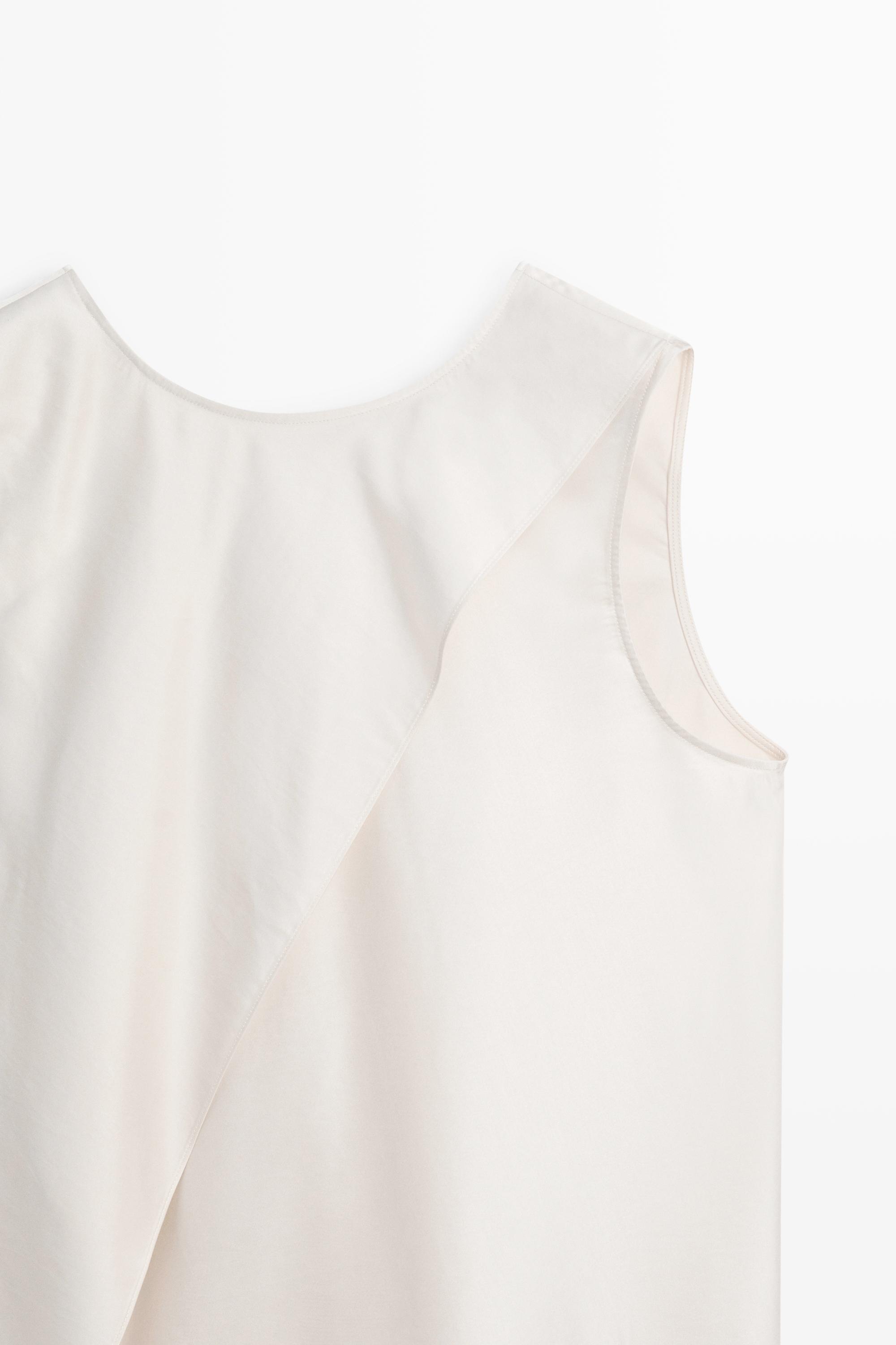 Asymmetric wrap top - STUDIO — CREAM