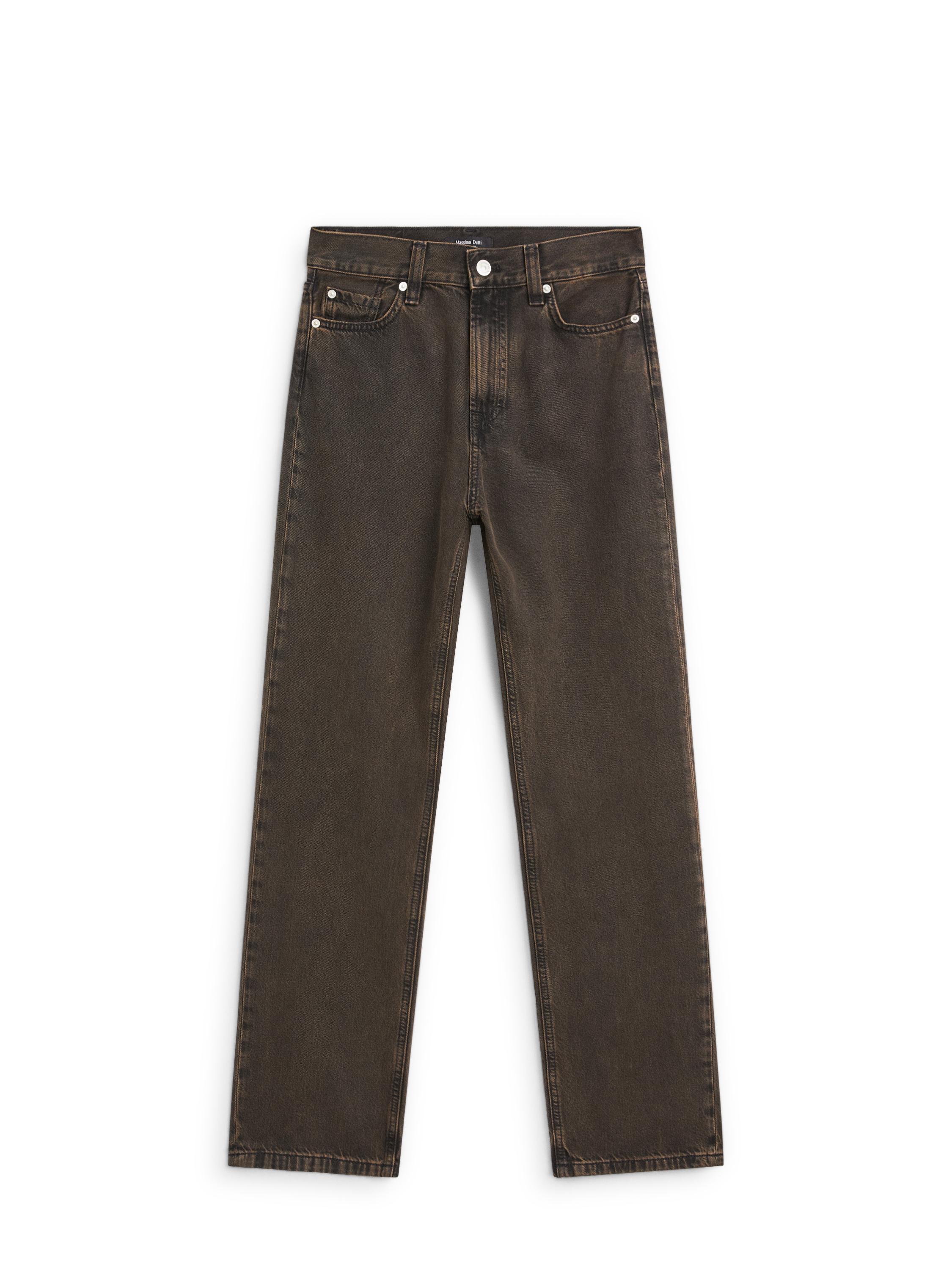 Straight-leg high-waist jeans · Natural Grey · Dressy